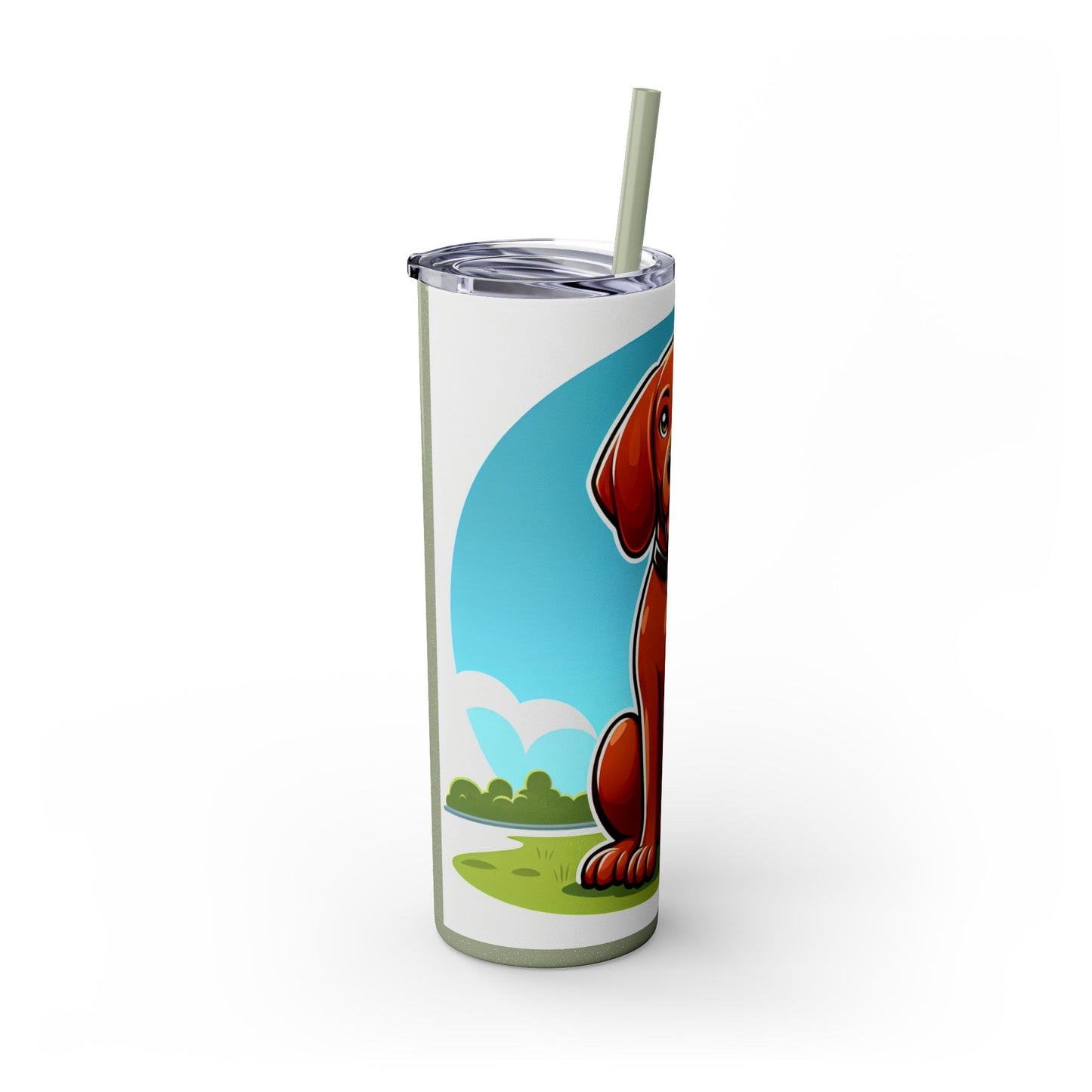Redbone Coonhound Tumbler with Straw, 20oz