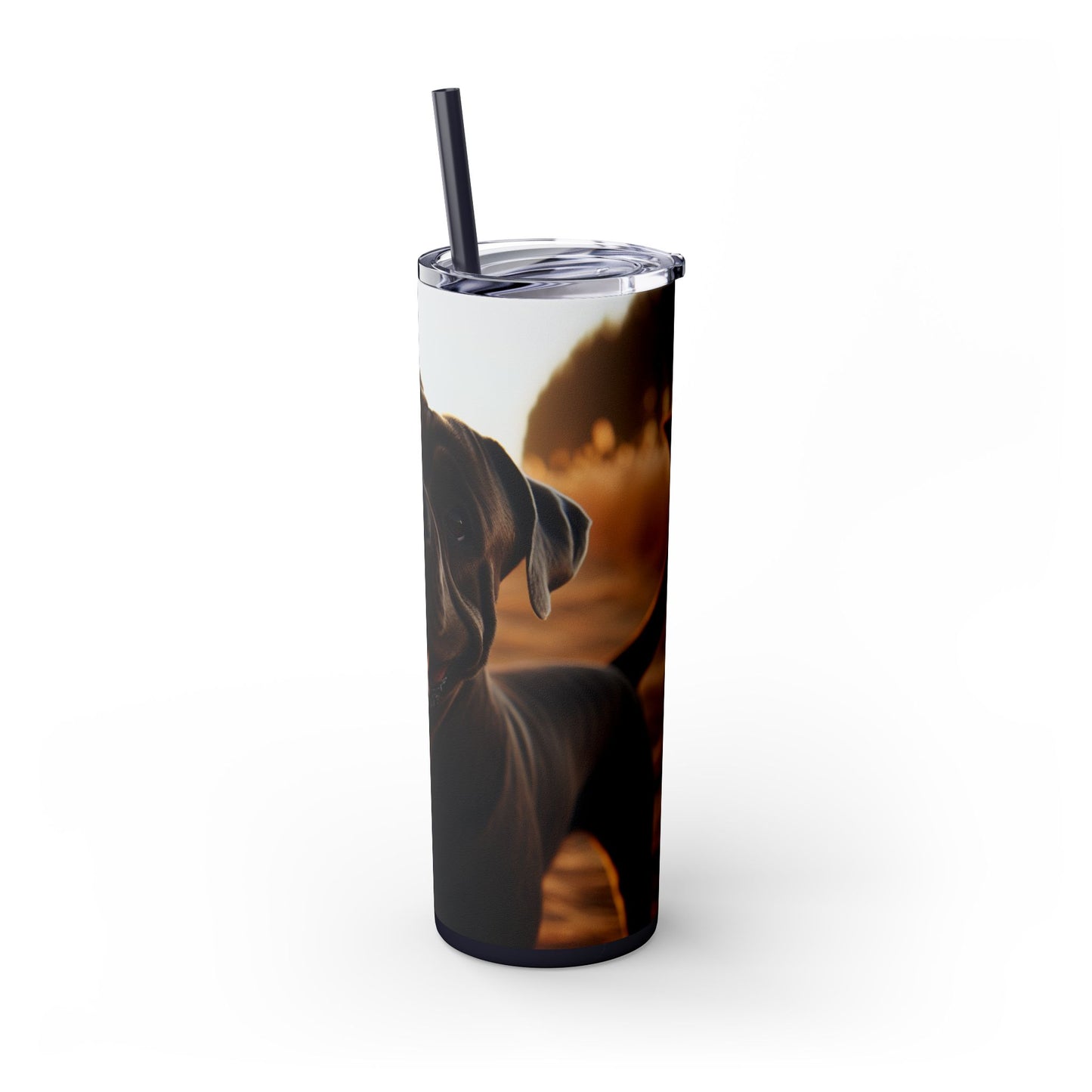 Cane Corso Tumbler with Straw, 20oz