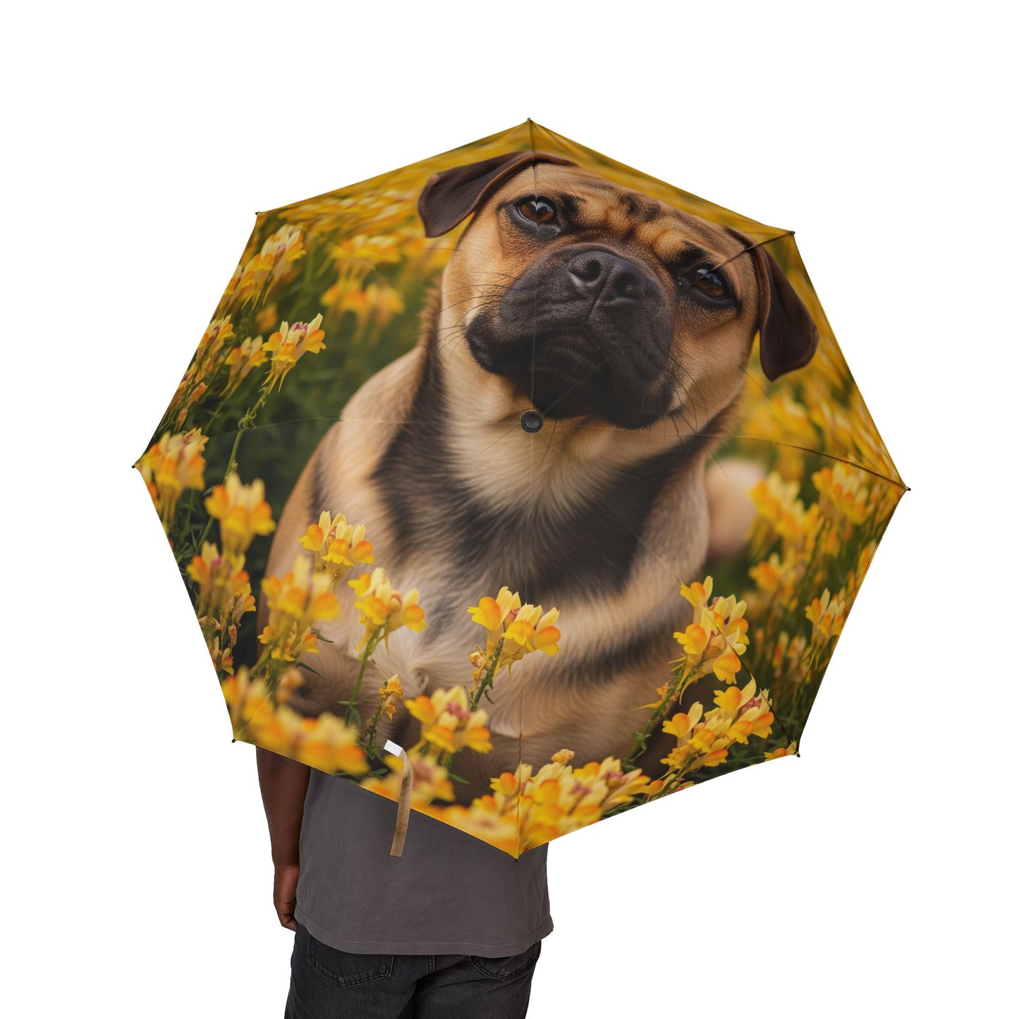 Puggle Semi-Automatic Foldable Umbrella