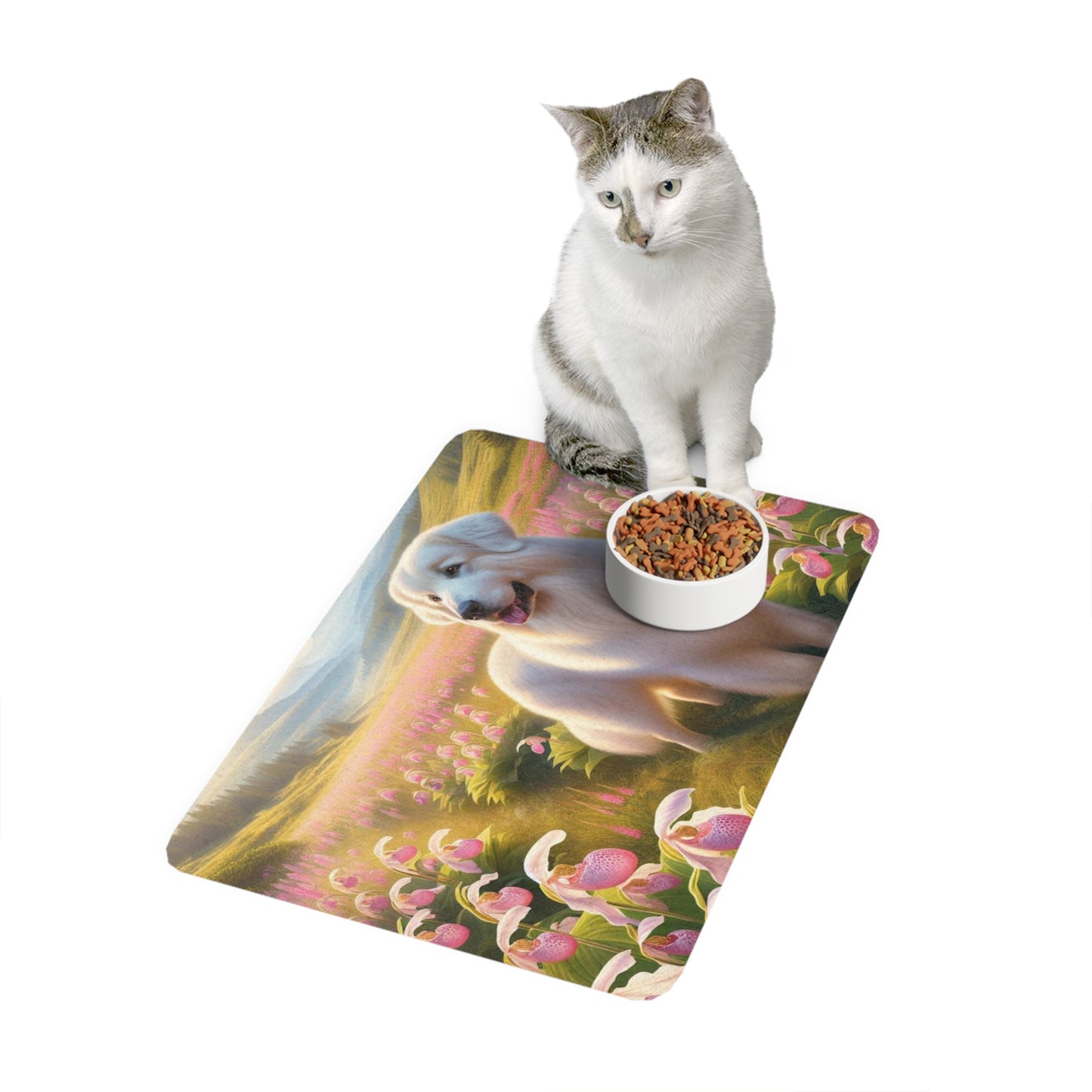 Pet Food Mat (12x18) - Great Pyrenees