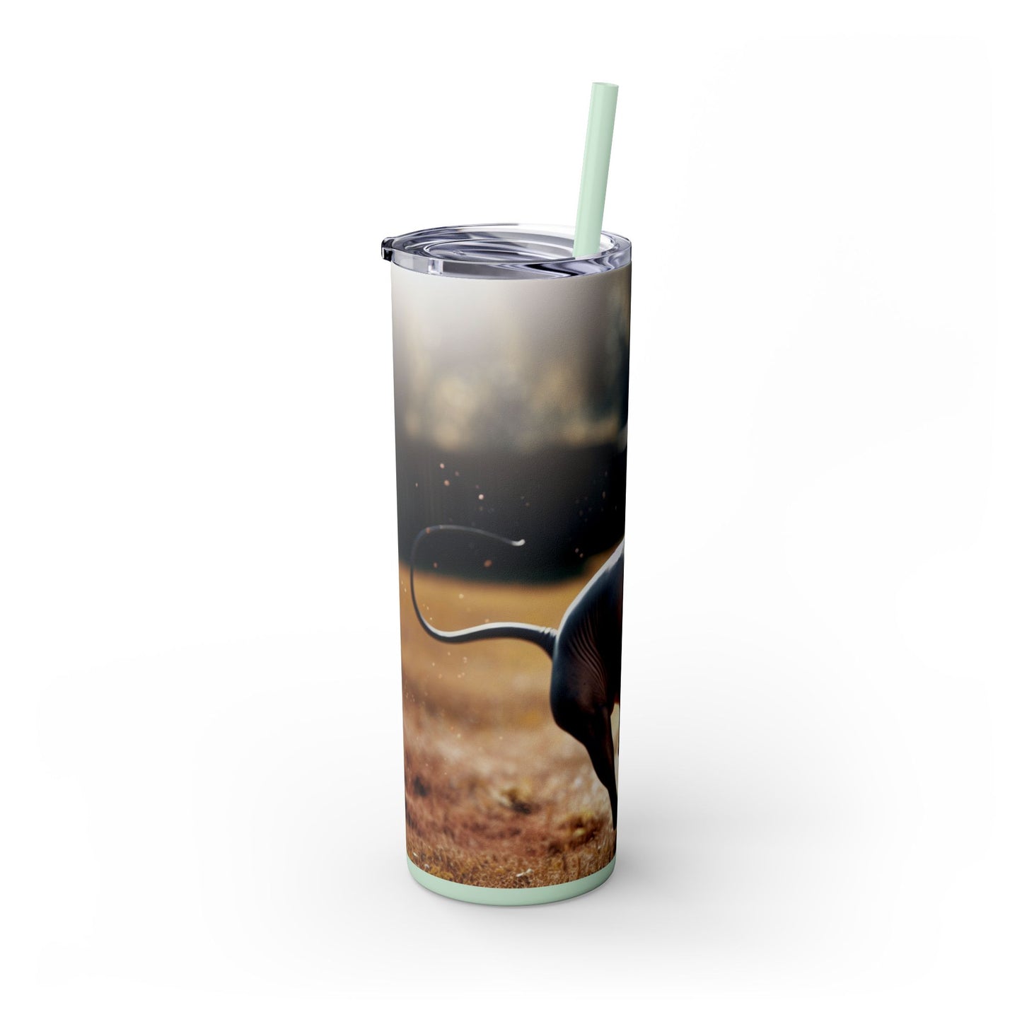 American Hairless Terrier Tumbler with Straw, 20oz