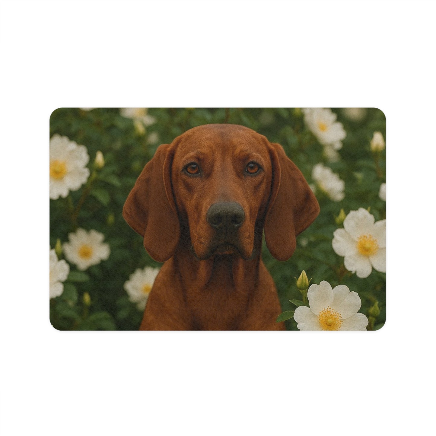 Pet Food Mat (12x18) - Redbone Coonhound