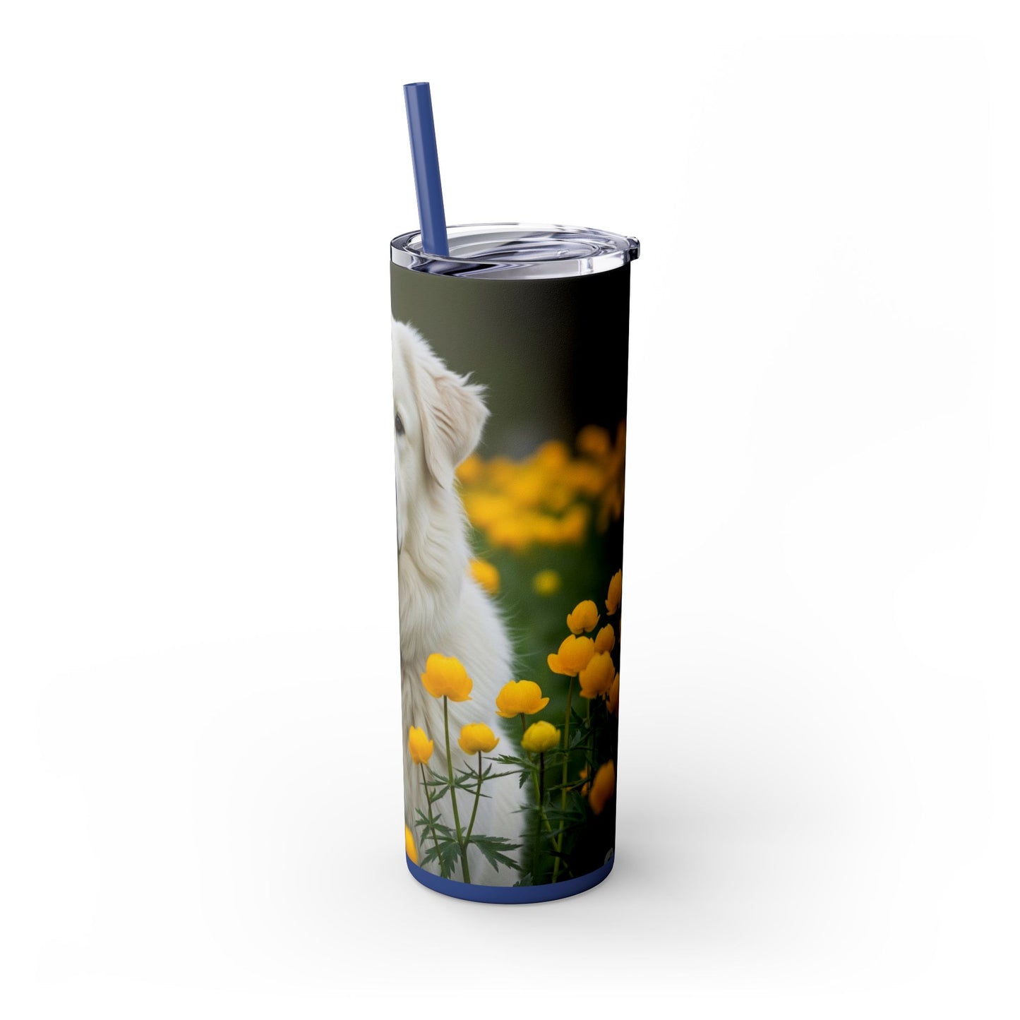 Romanian Mioritic Shepherd Dog Tumbler with Straw, 20oz