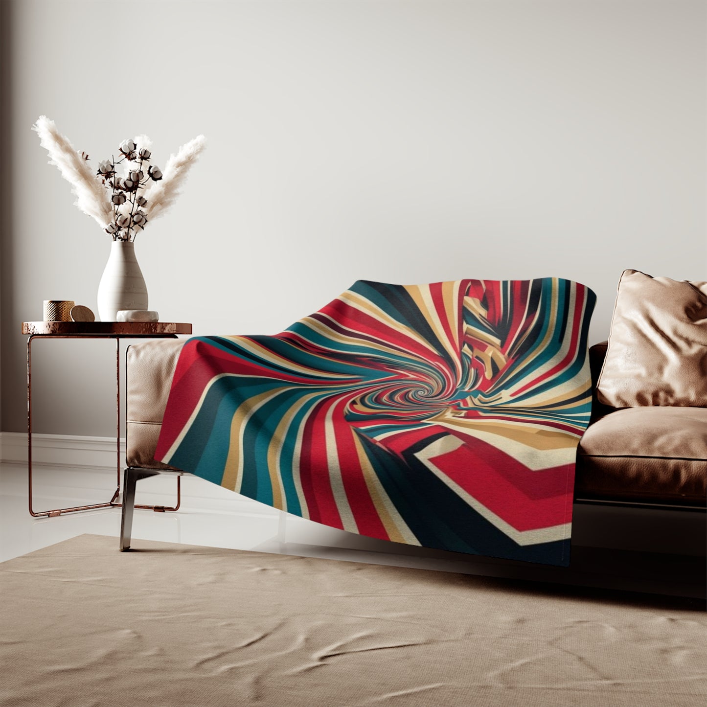 Optical Illusion Sweatshirt Blanket