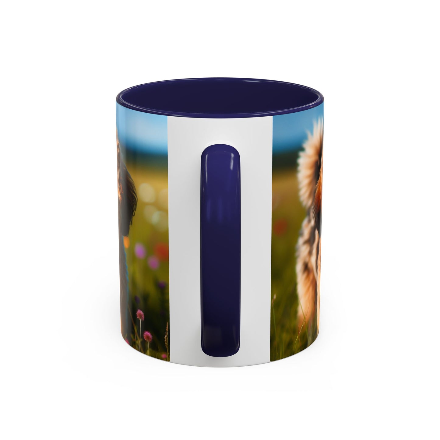 Russkaya Tsvetnaya Bolonka Accent Coffee Mug - Perfect Gift for Dog Lovers