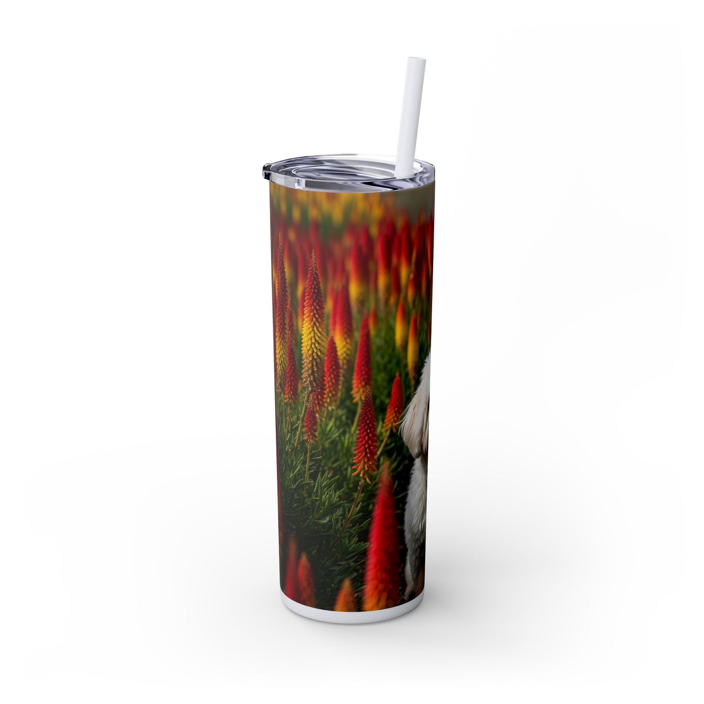 Bichonpoo Tumbler with Straw, 20oz