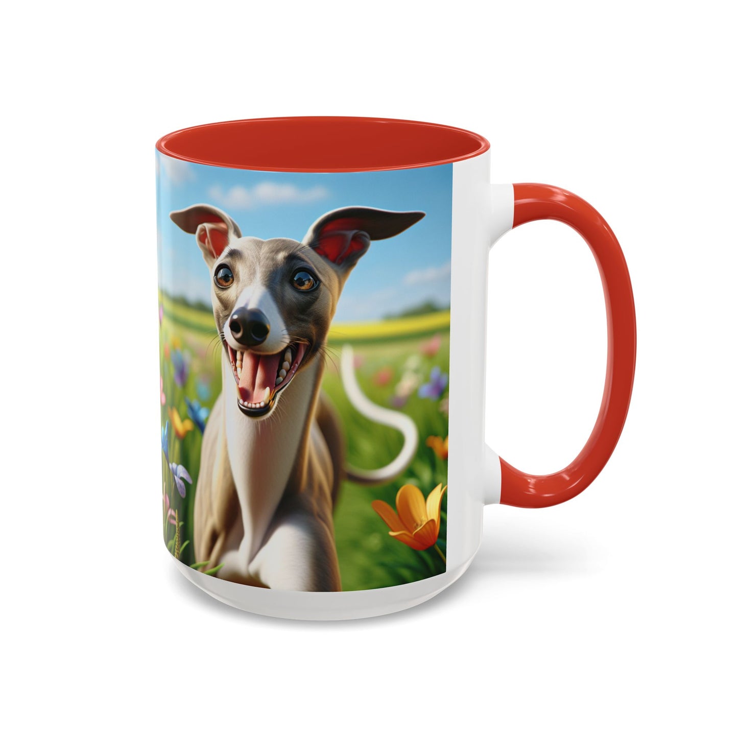 Whippet Accent Coffee Mug - Perfect Gift for Dog Lovers
