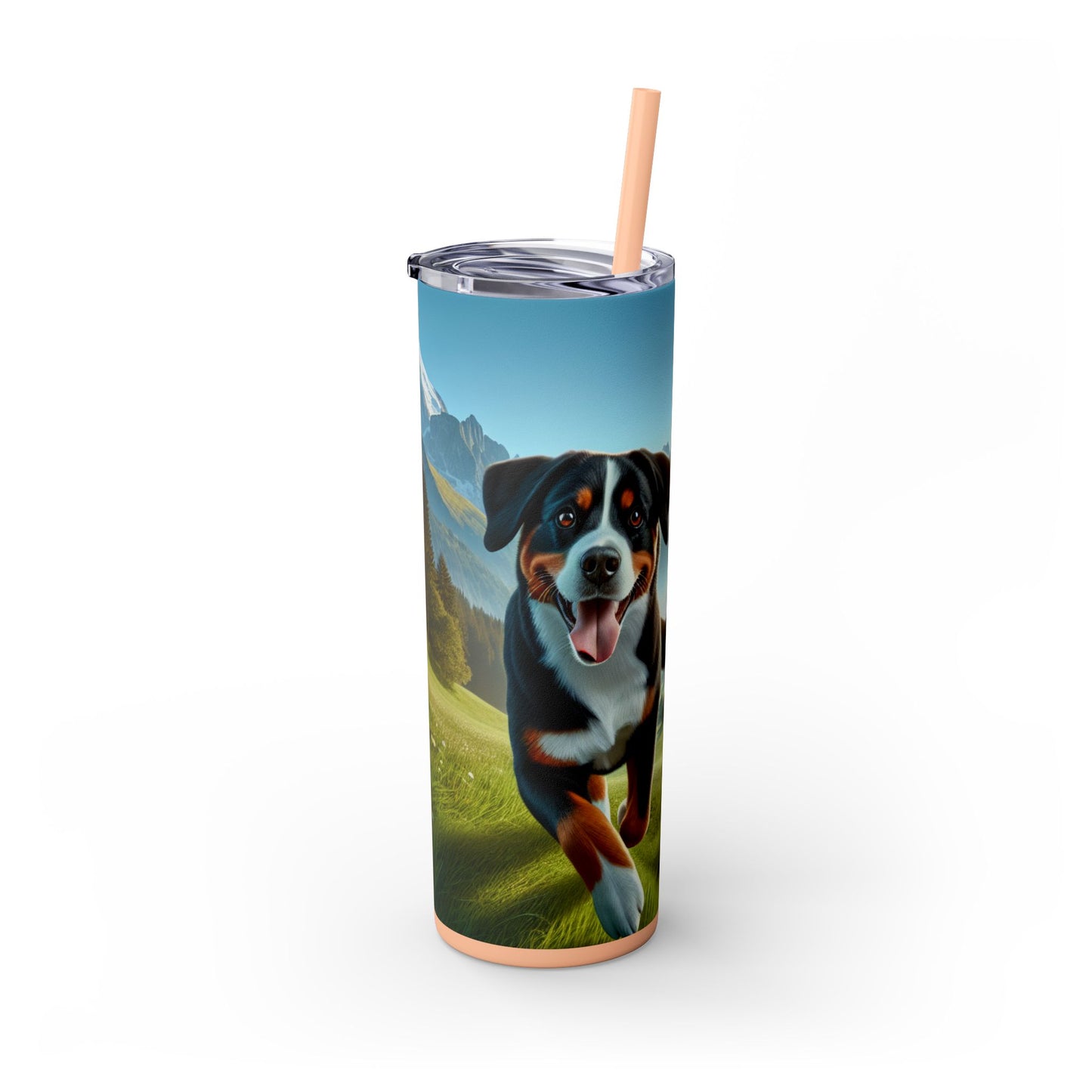 Entlebucher Mountain Dog Tumbler with Straw, 20oz
