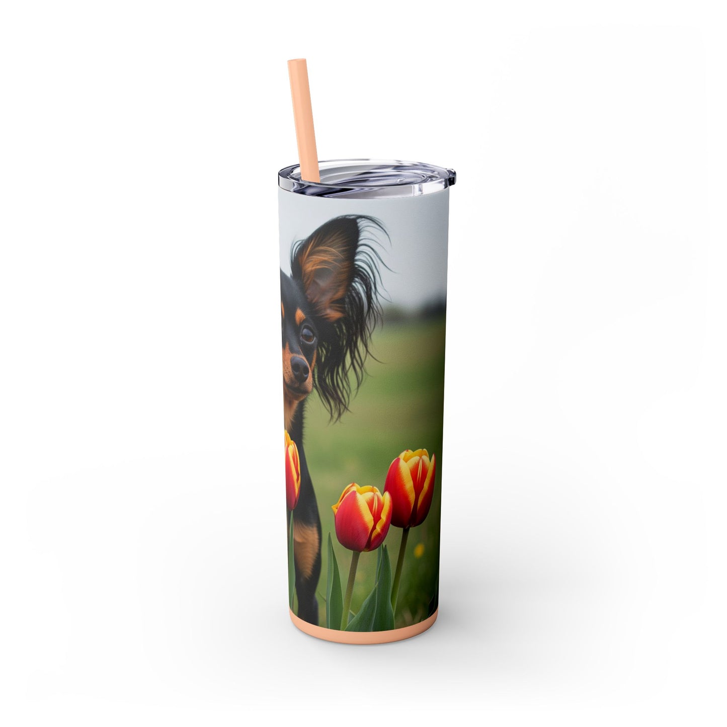 Russian Toy Skinny Tumbler with Straw, 20oz