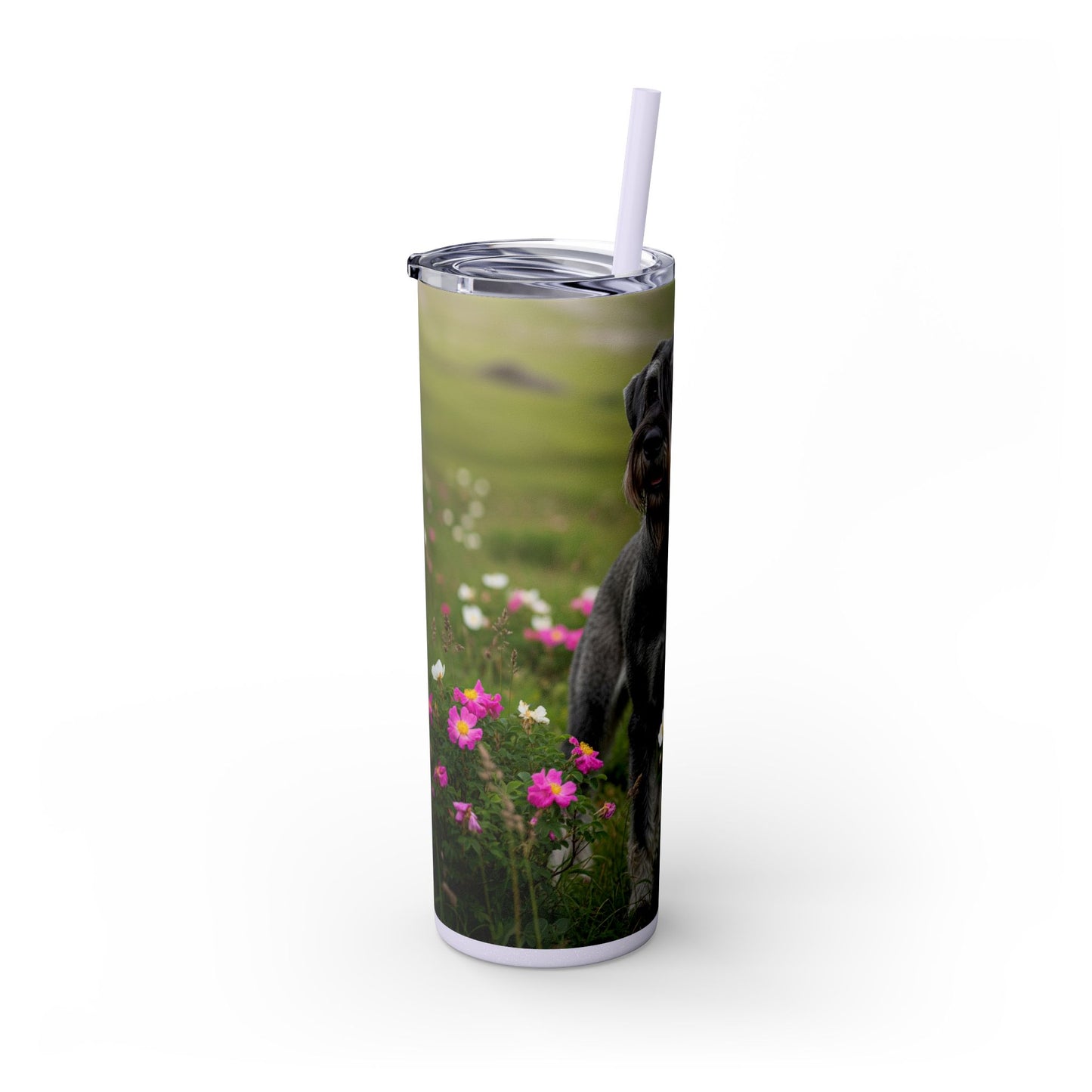 Giant Schnauzer Tumbler with Straw, 20oz