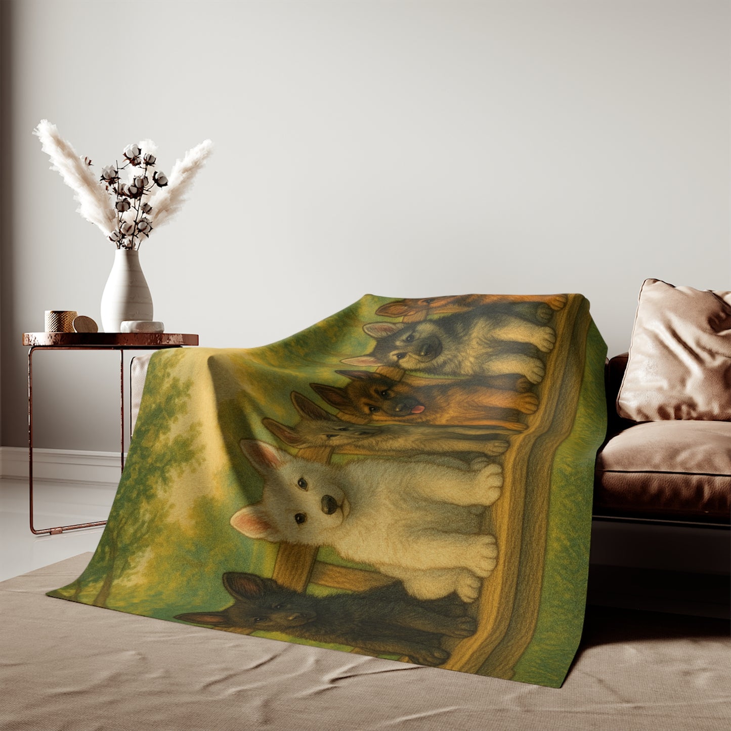 German Shepherd puppies Sweatshirt Blanket