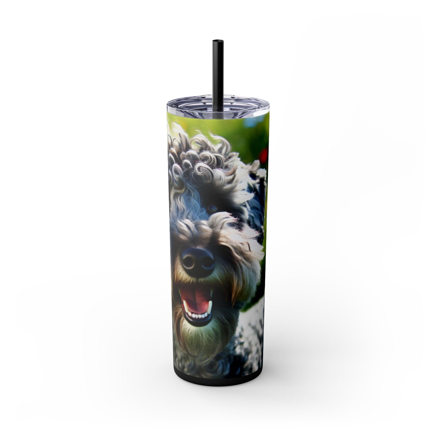 Kerry Blue Terrier Tumbler with Straw, 20oz