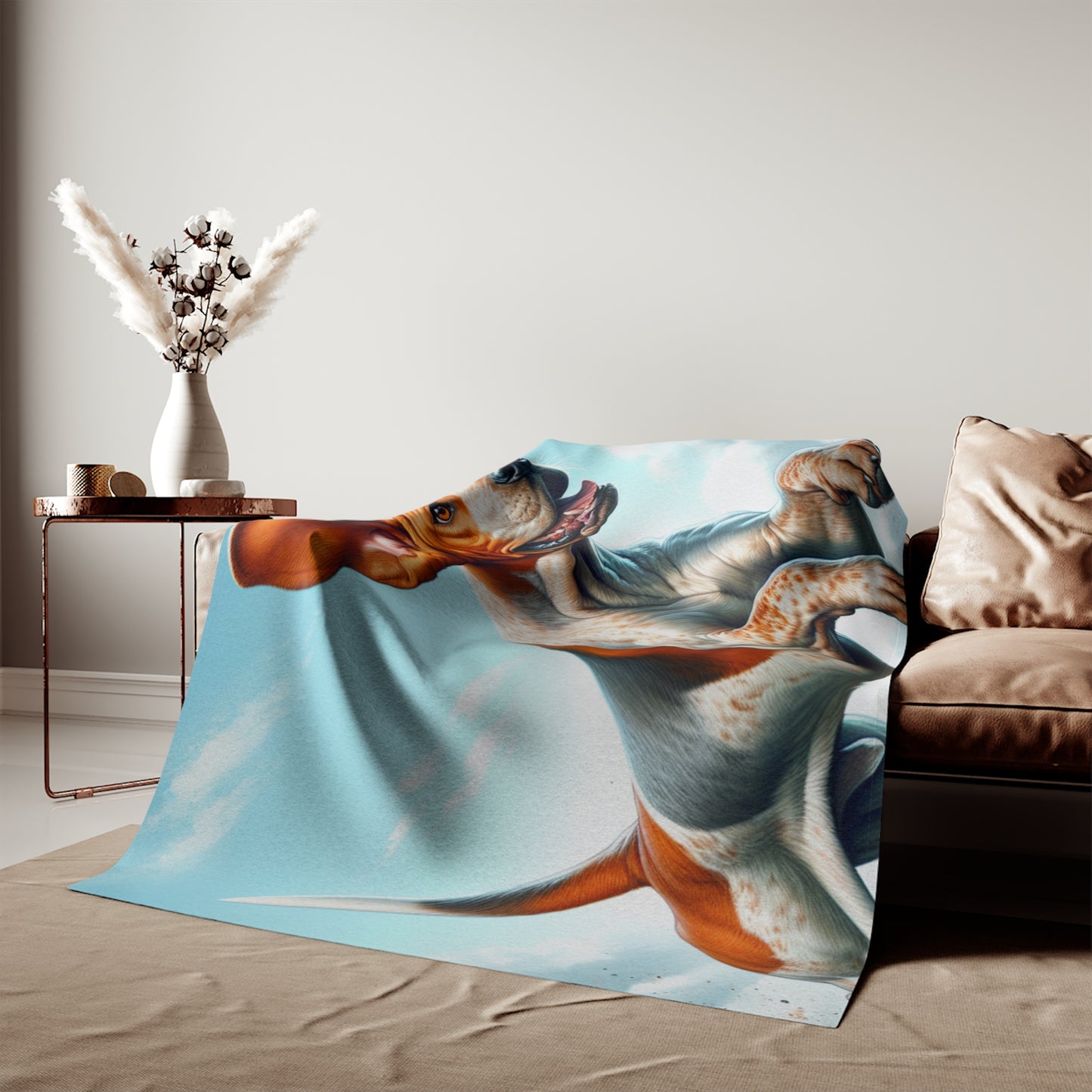 American English Coonhound Sweatshirt Blanket