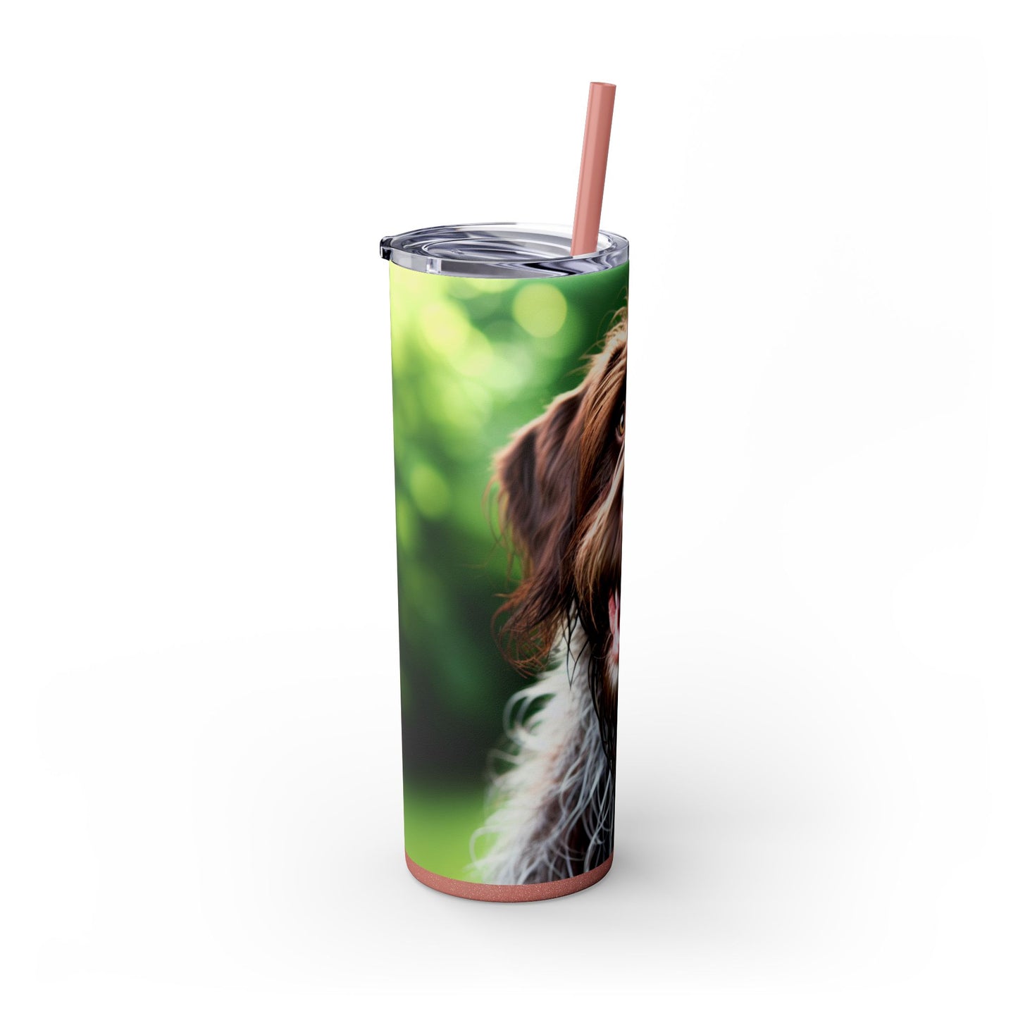 German Wirehaired Pointer Tumbler with Straw, 20oz