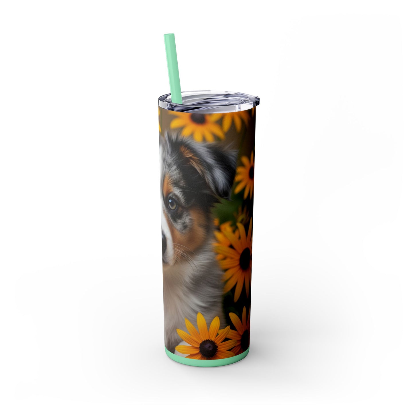 Miniature American Shepherd Tumbler with Straw, 20oz