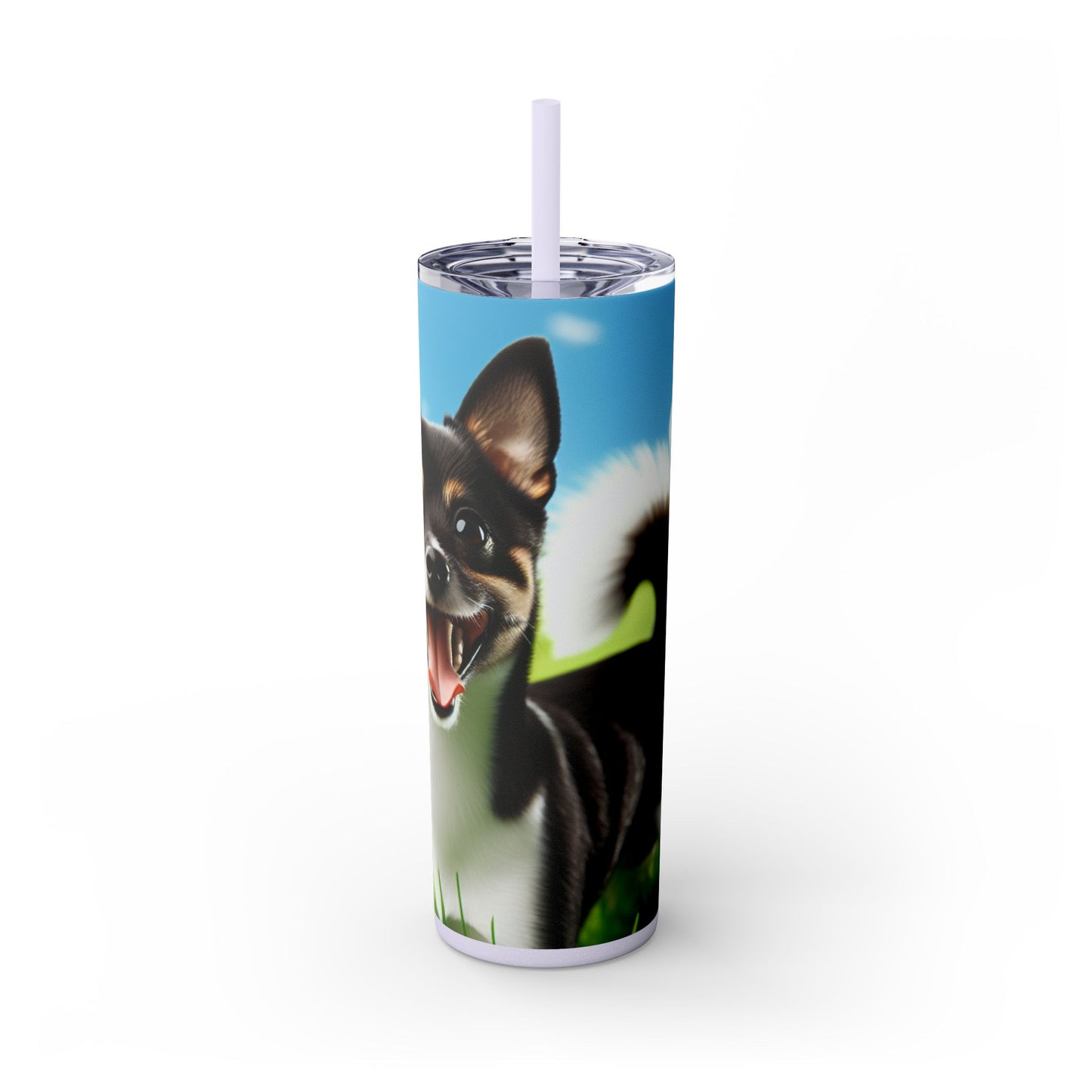 Japanese Terrier Tumbler with Straw, 20oz
