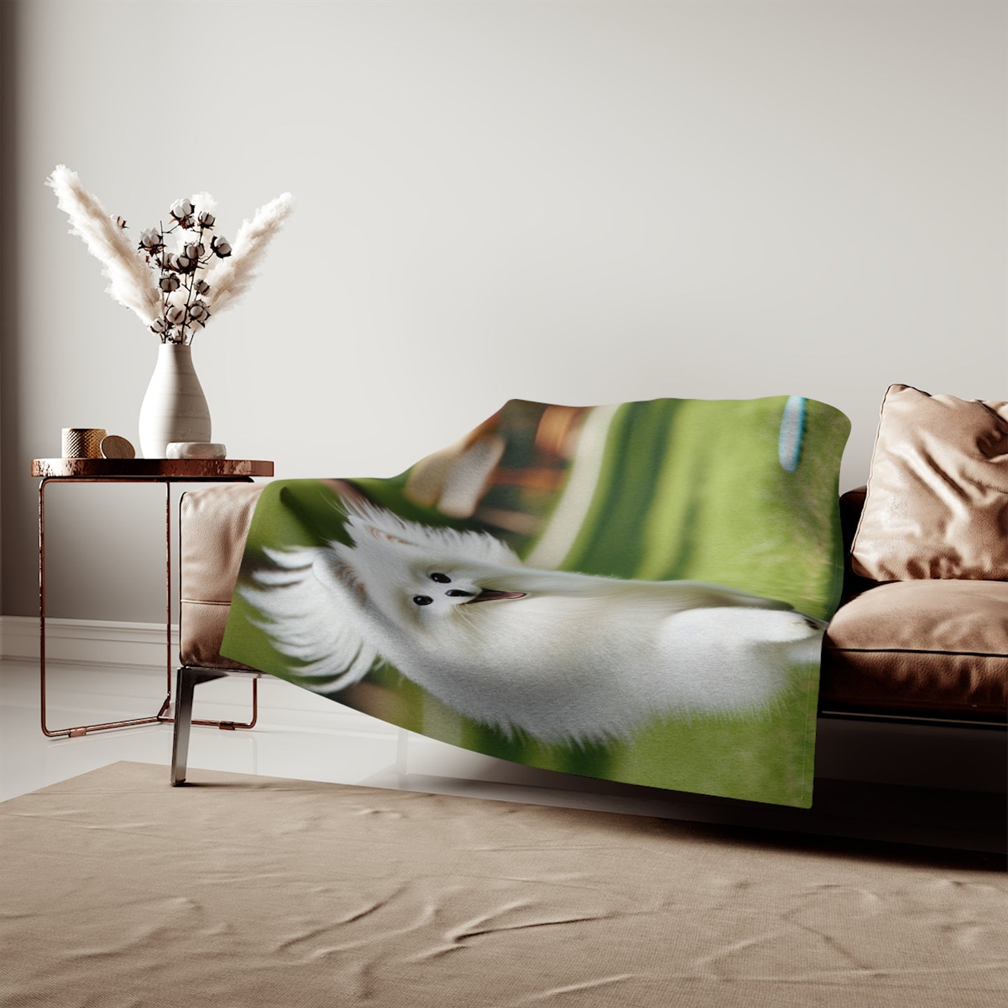 Japanese Spitz Sweatshirt Blanket