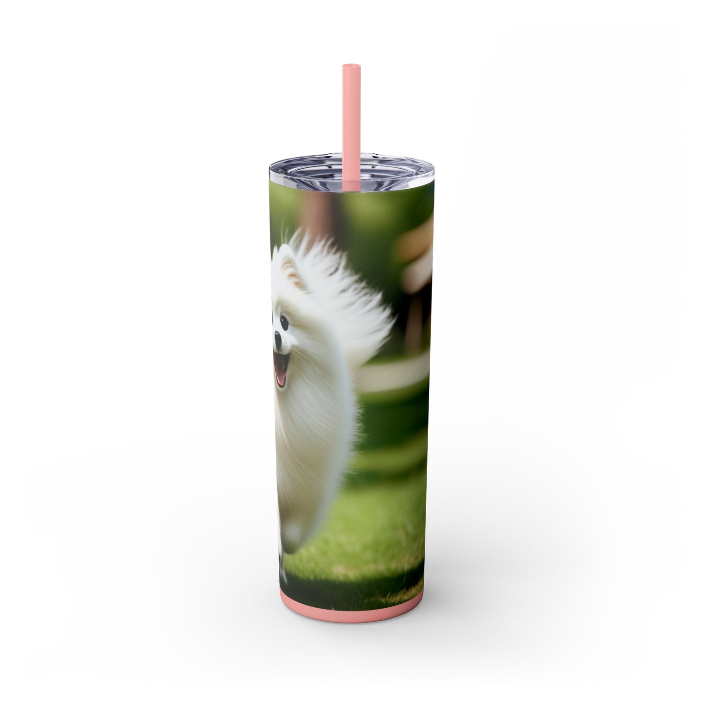 Japanese Spitz Tumbler with Straw, 20oz
