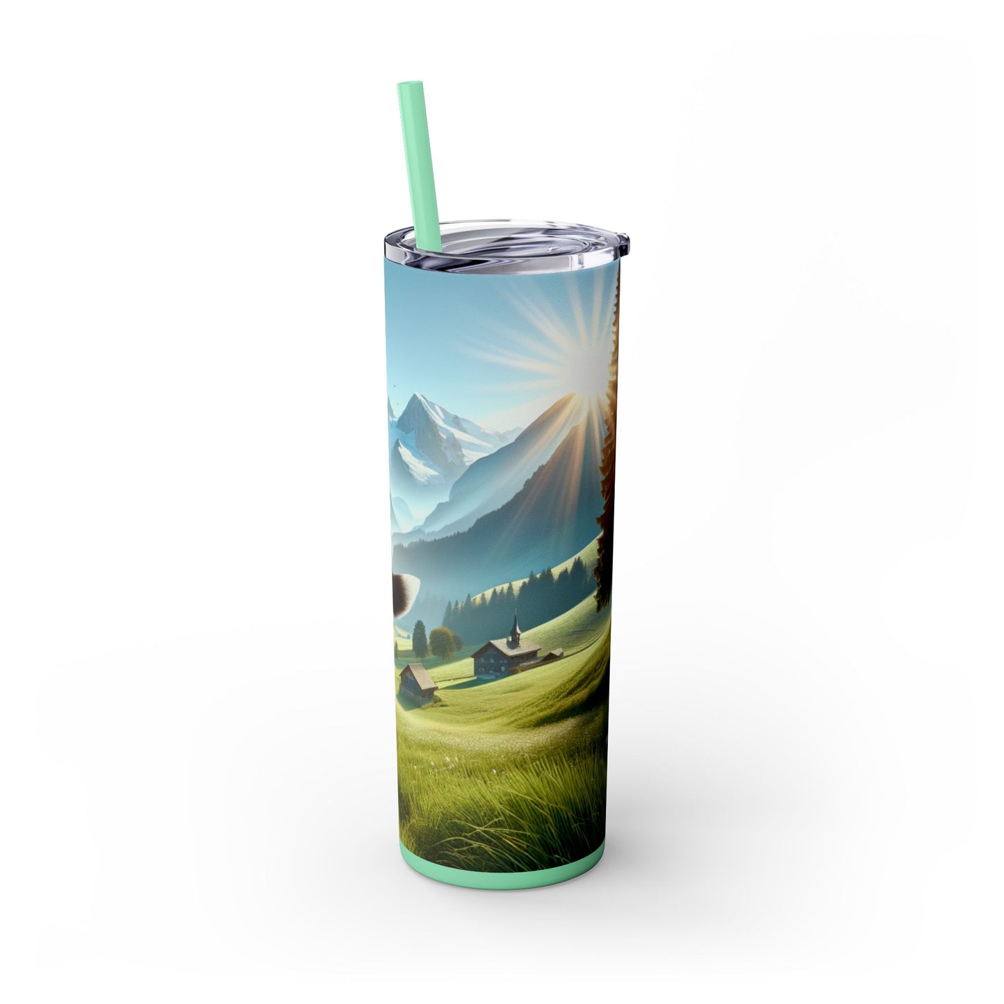 Entlebucher Mountain Dog Tumbler with Straw, 20oz