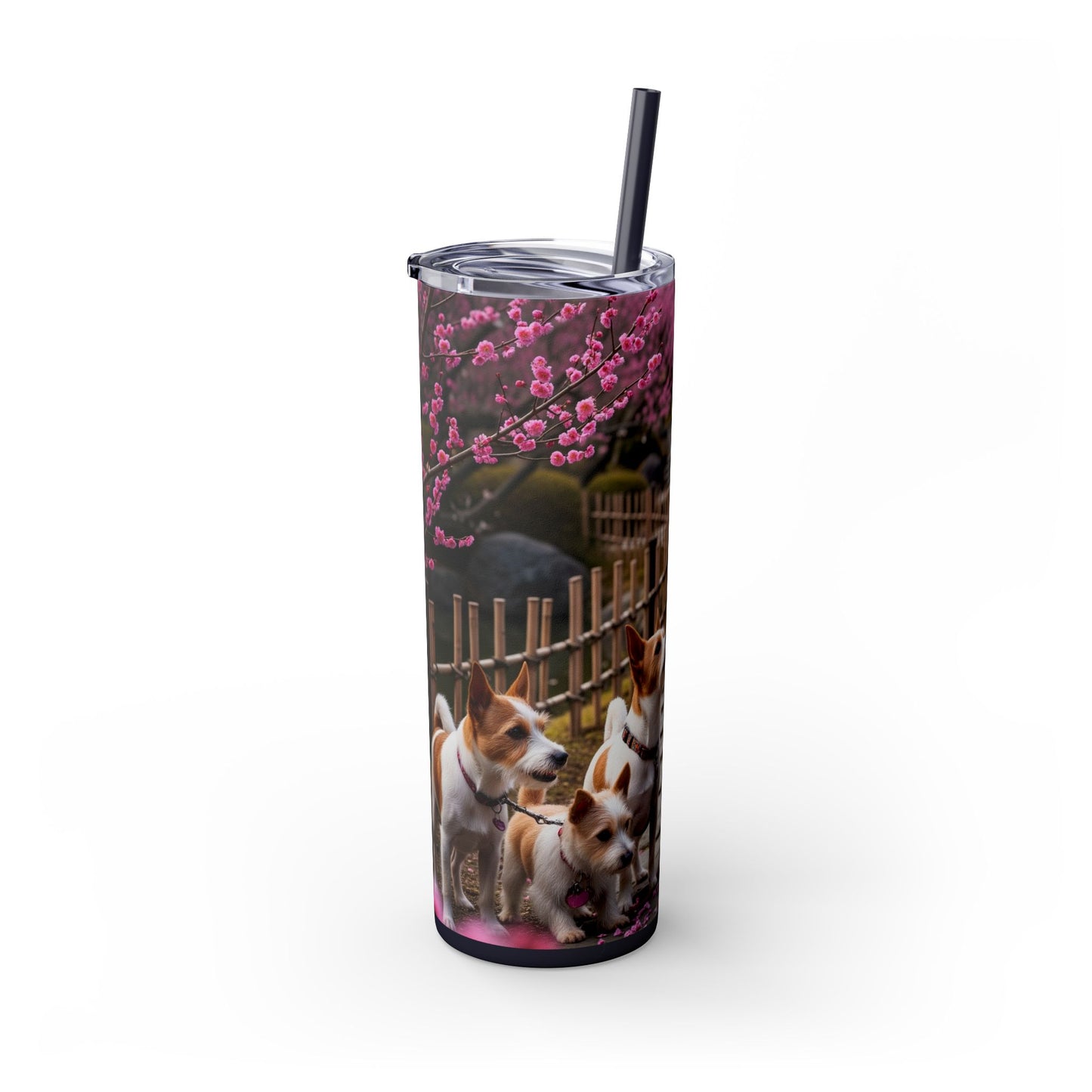 Japanese Terrier Tumbler with Straw, 20oz