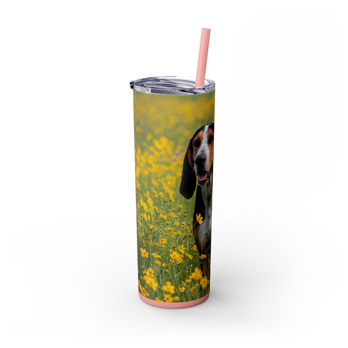 American English Coonhound Tumbler with Straw, 20oz