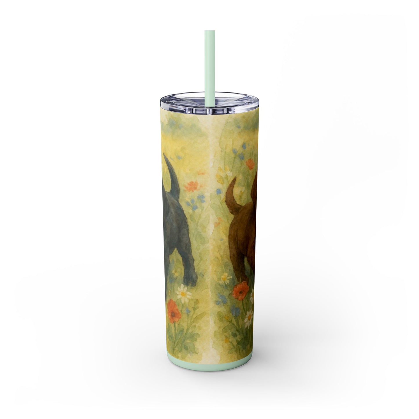 Labrador Retriever puppies Tumbler with Straw, 20oz