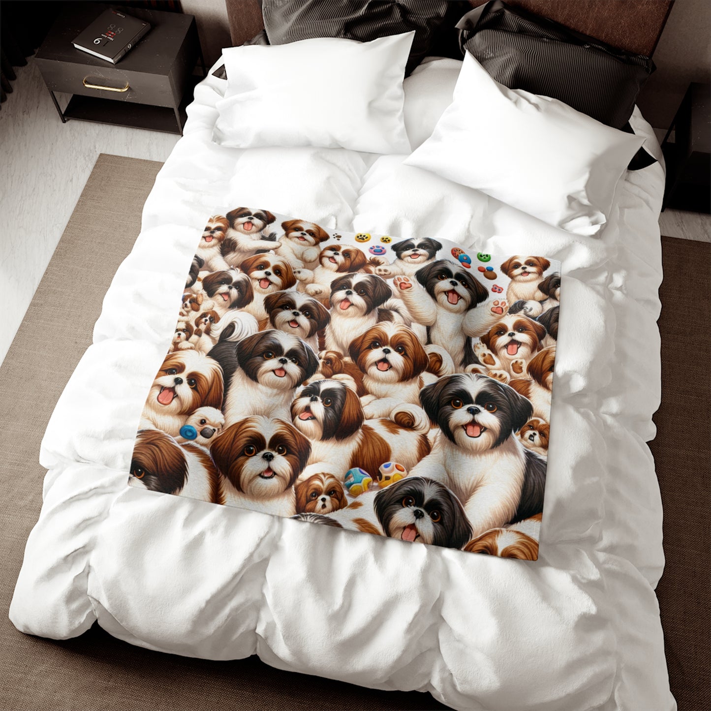 Shih Tzu Sweatshirt Blanket