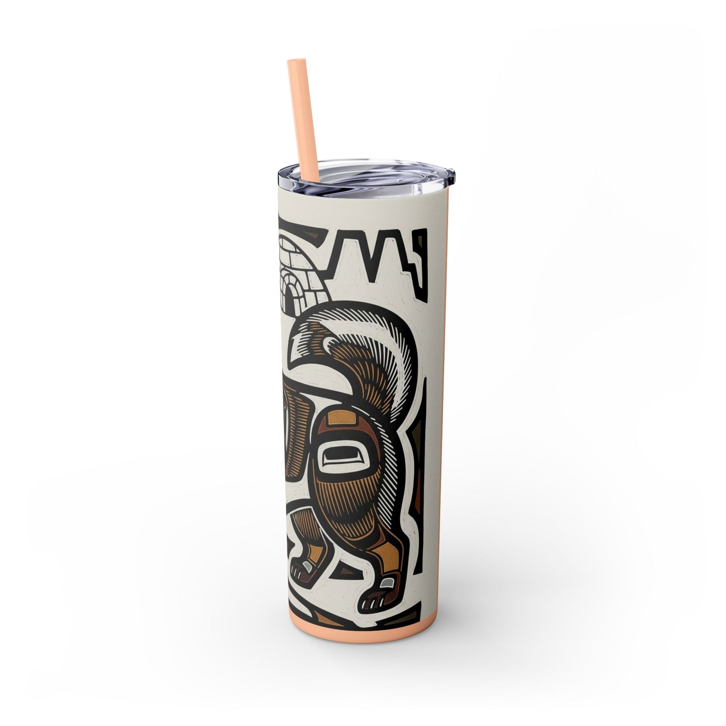 Canadian Eskimo Dog Tumbler with Straw, 20oz