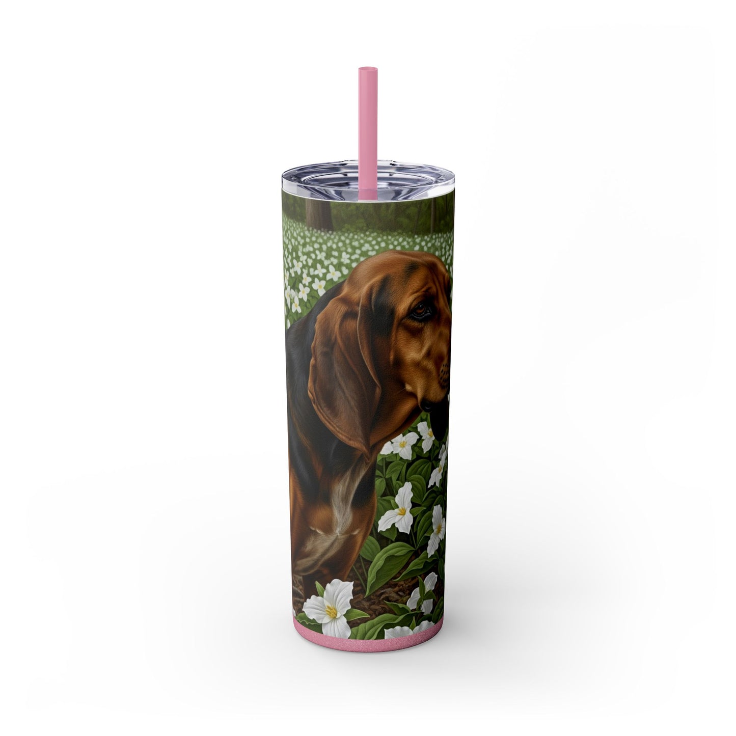 Treeing Walker Coonhound Tumbler with Straw, 20oz