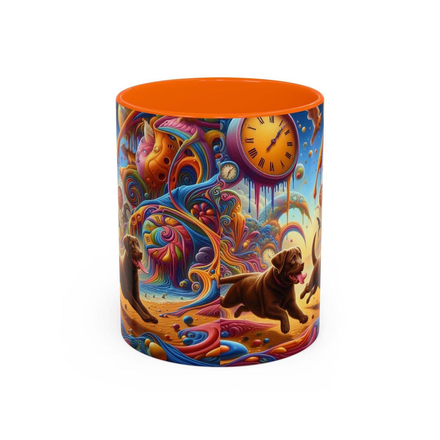 Chocolate Labrador Accent Coffee Mug - Perfect Gift for Dog Lovers
