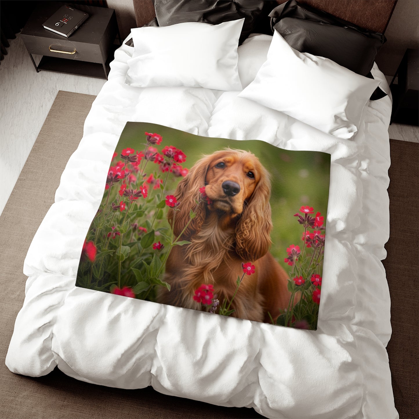 Cocker Spaniel Sweatshirt Blanket