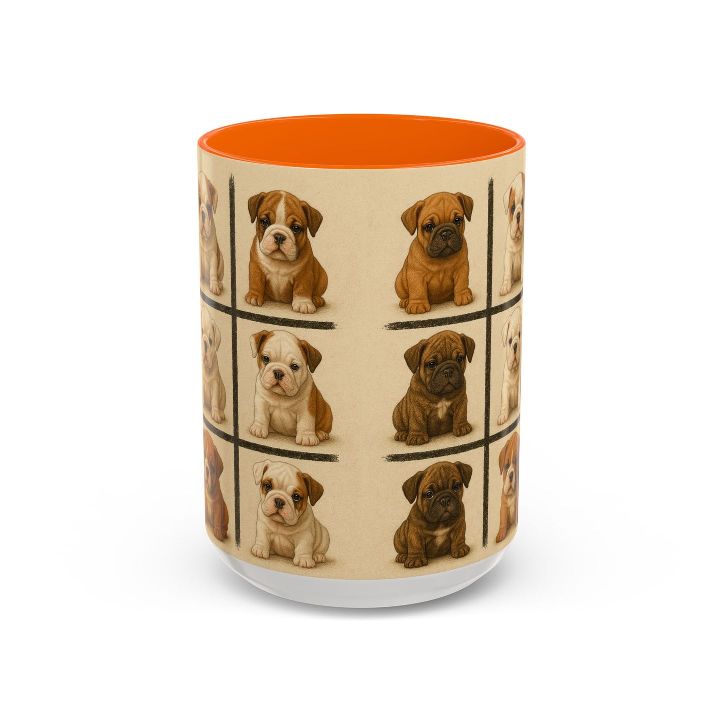 Bulldog puppies Accent Coffee Mug - Perfect Gift for Dog Lovers