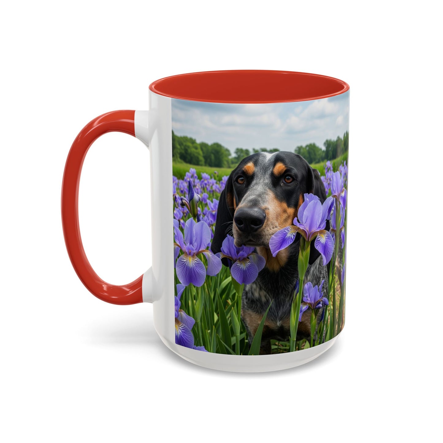 Bluetick Coonhound Accent Coffee Mug - Perfect Gift for Dog Lovers