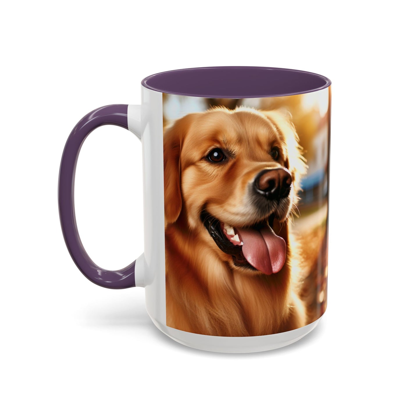 Golden Retriever Accent Coffee Mug - Perfect Gift for Dog Lovers