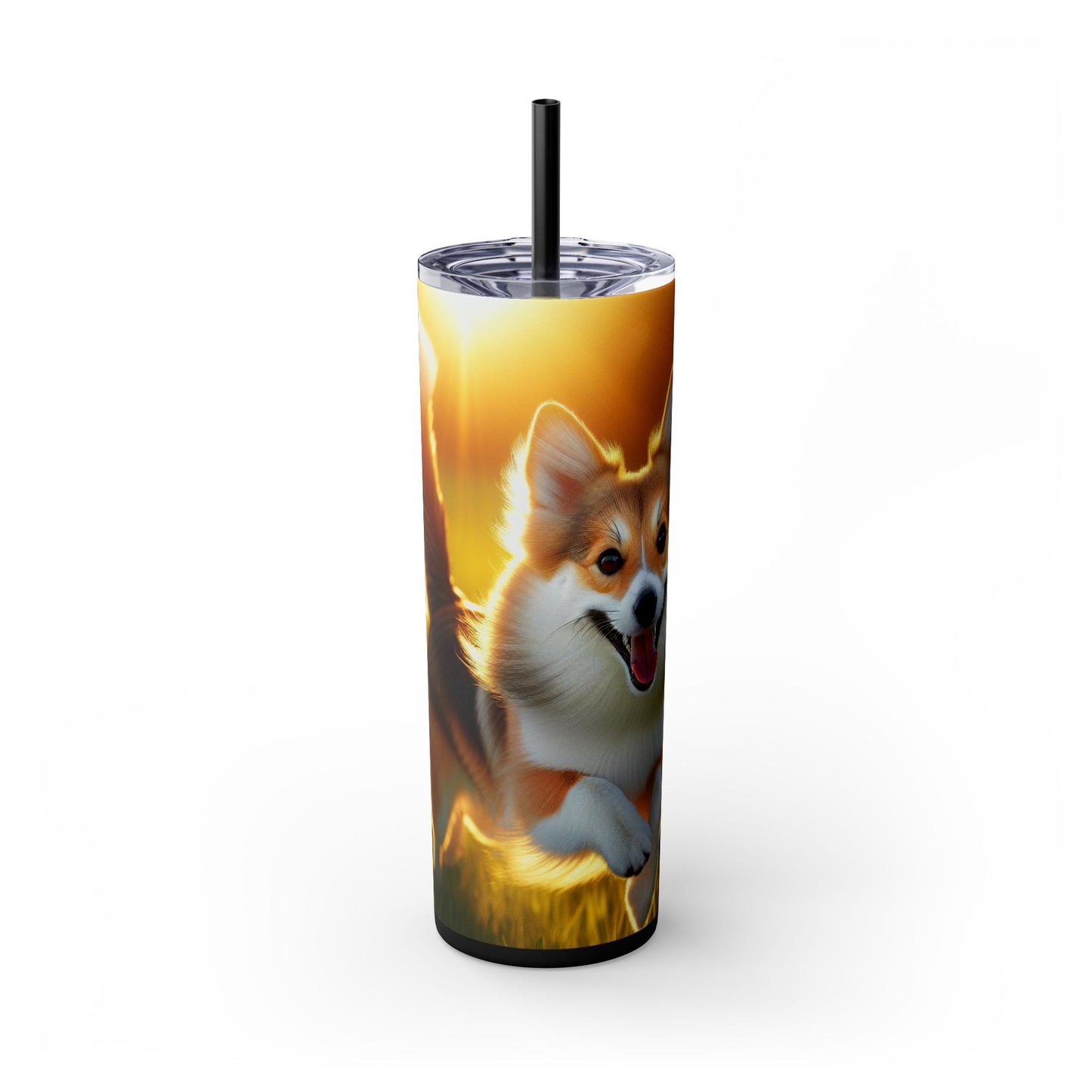 Norwegian Lundehund Tumbler with Straw, 20oz