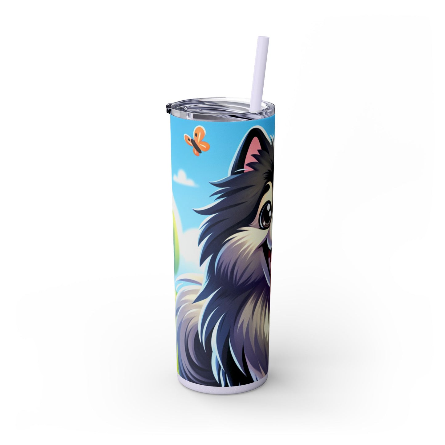 Keeshond Tumbler with Straw, 20oz