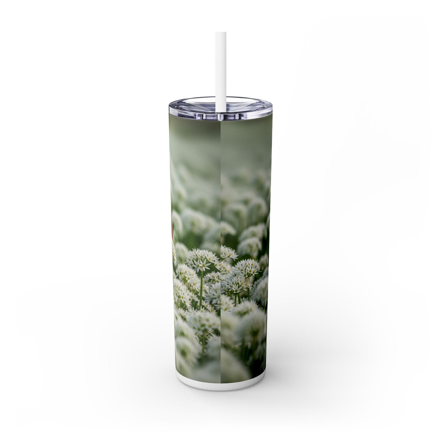 Petit Basset Griffon Vendeen Skinny Tumbler with Straw, 20oz