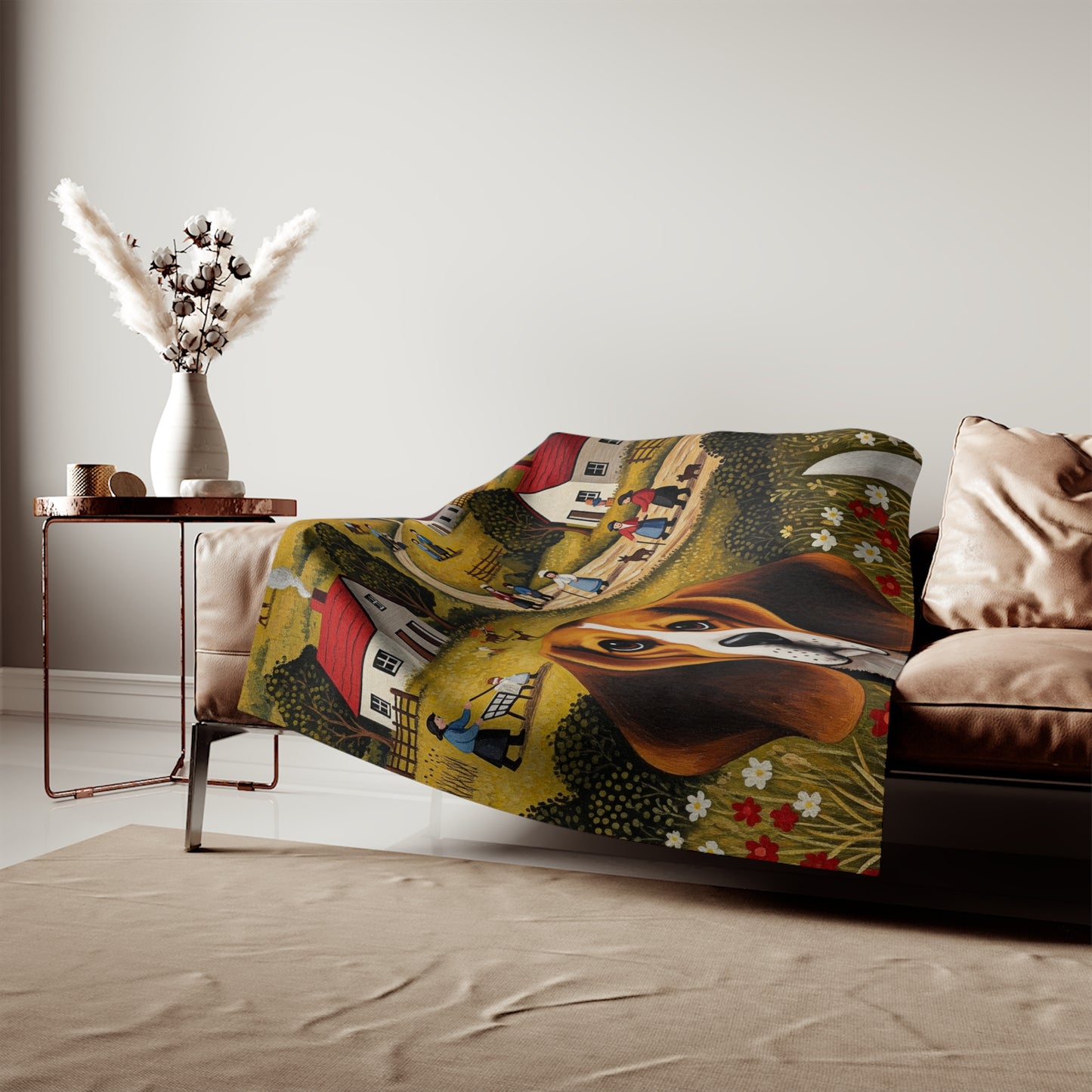 Beagle Sweatshirt Blanket