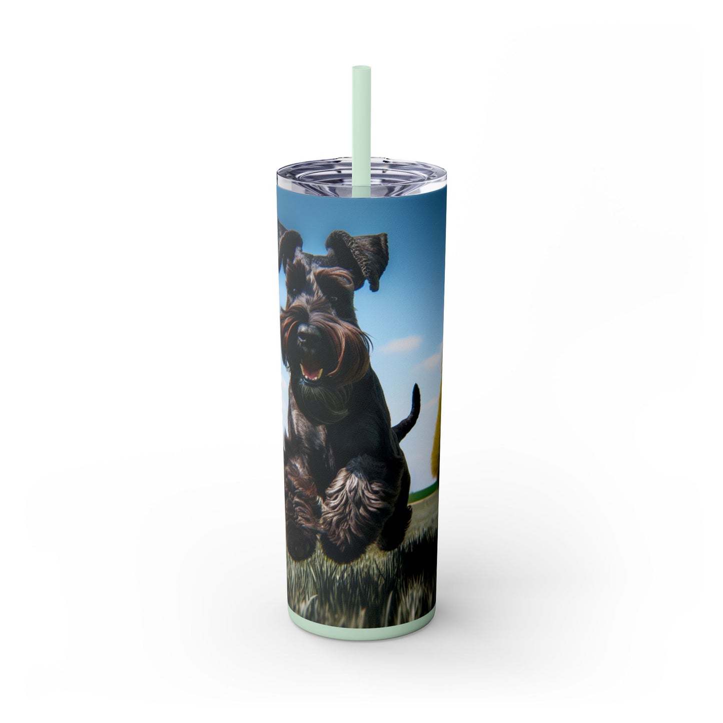 Giant Schnauzer Tumbler with Straw, 20oz