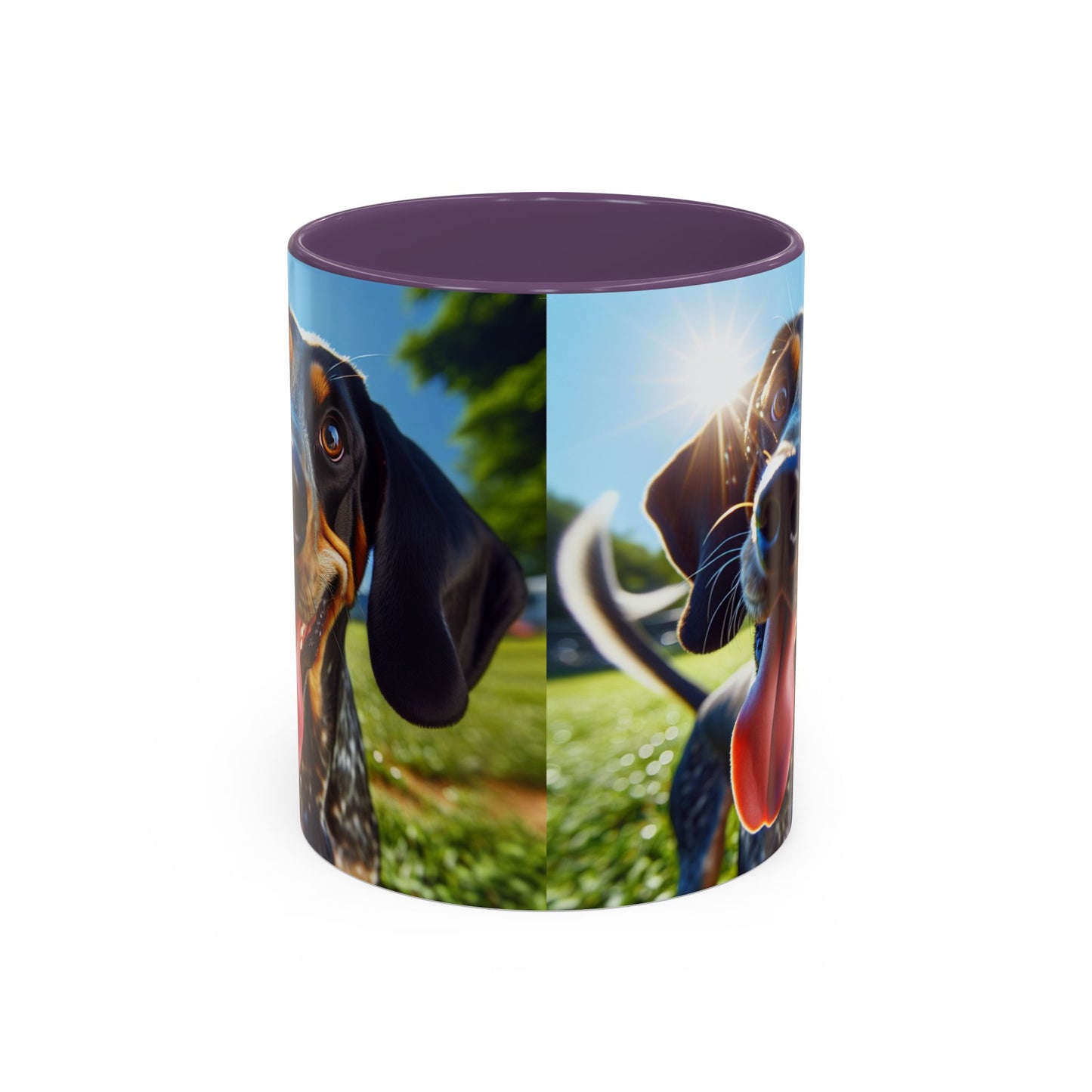 Bluetick Coonhound Accent Coffee Mug - Perfect Gift for Dog Lovers