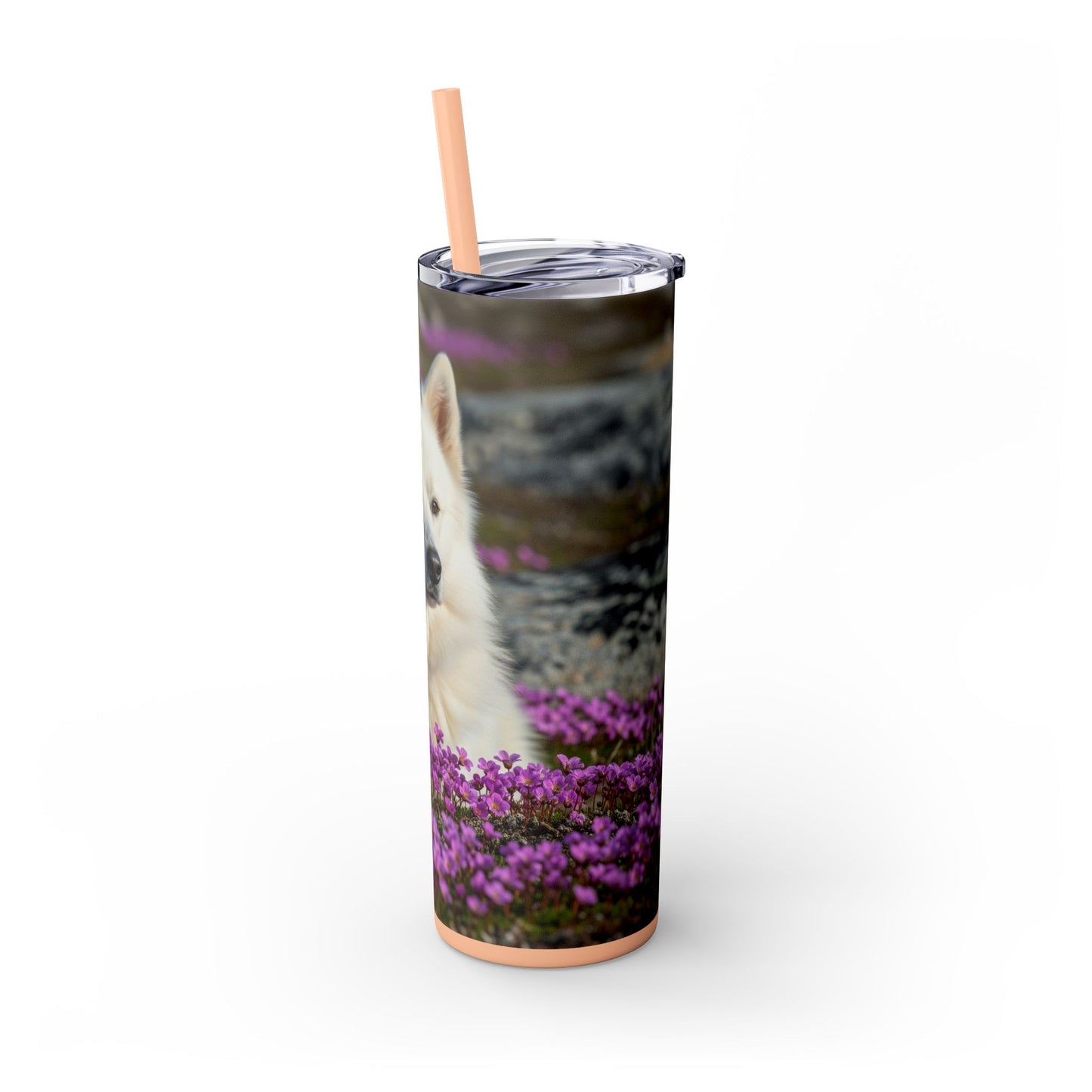 Canadian Eskimo Dog Tumbler with Straw, 20oz