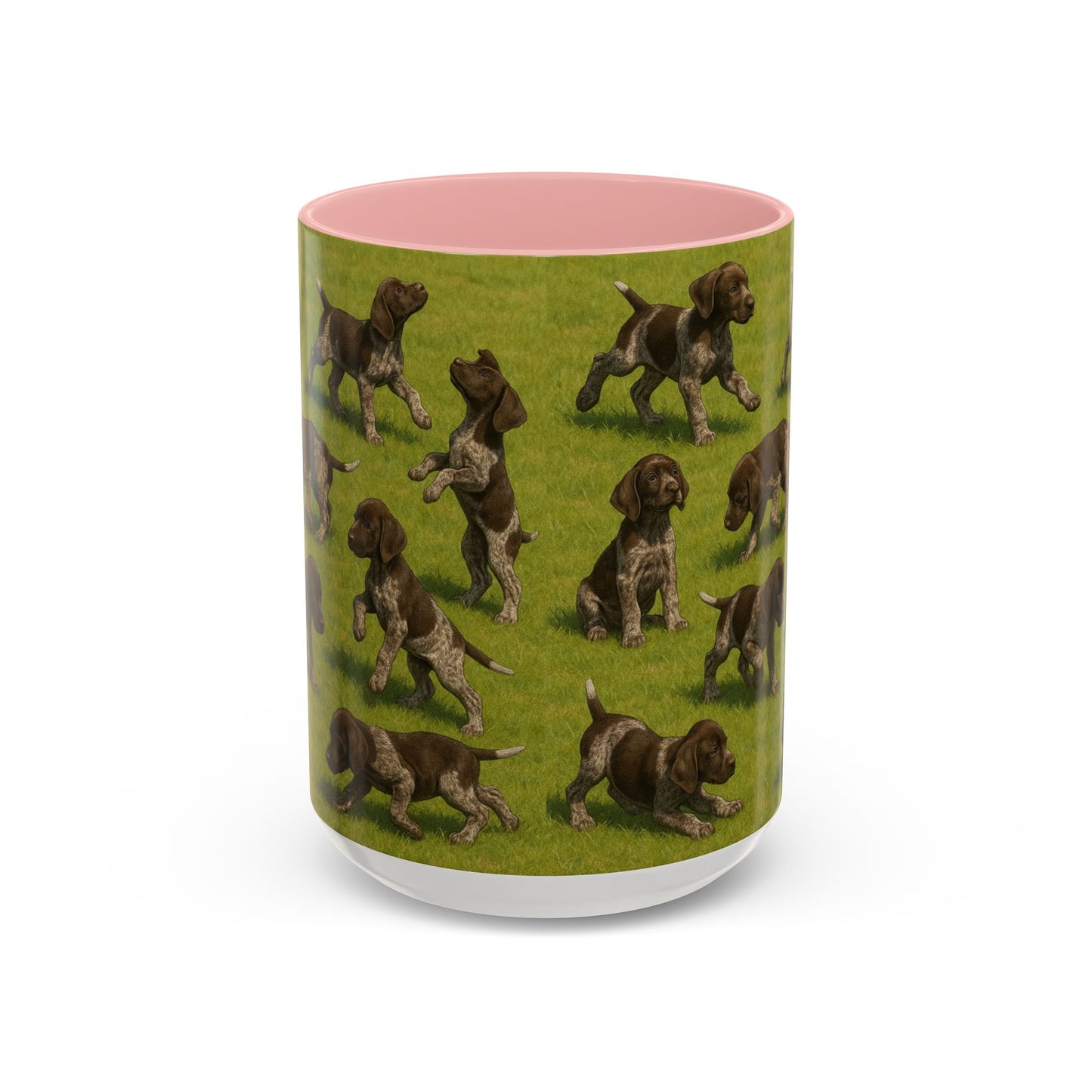 German Shorthaired Pointer puppies Accent Coffee Mug - Perfect Gift for Dog Lovers