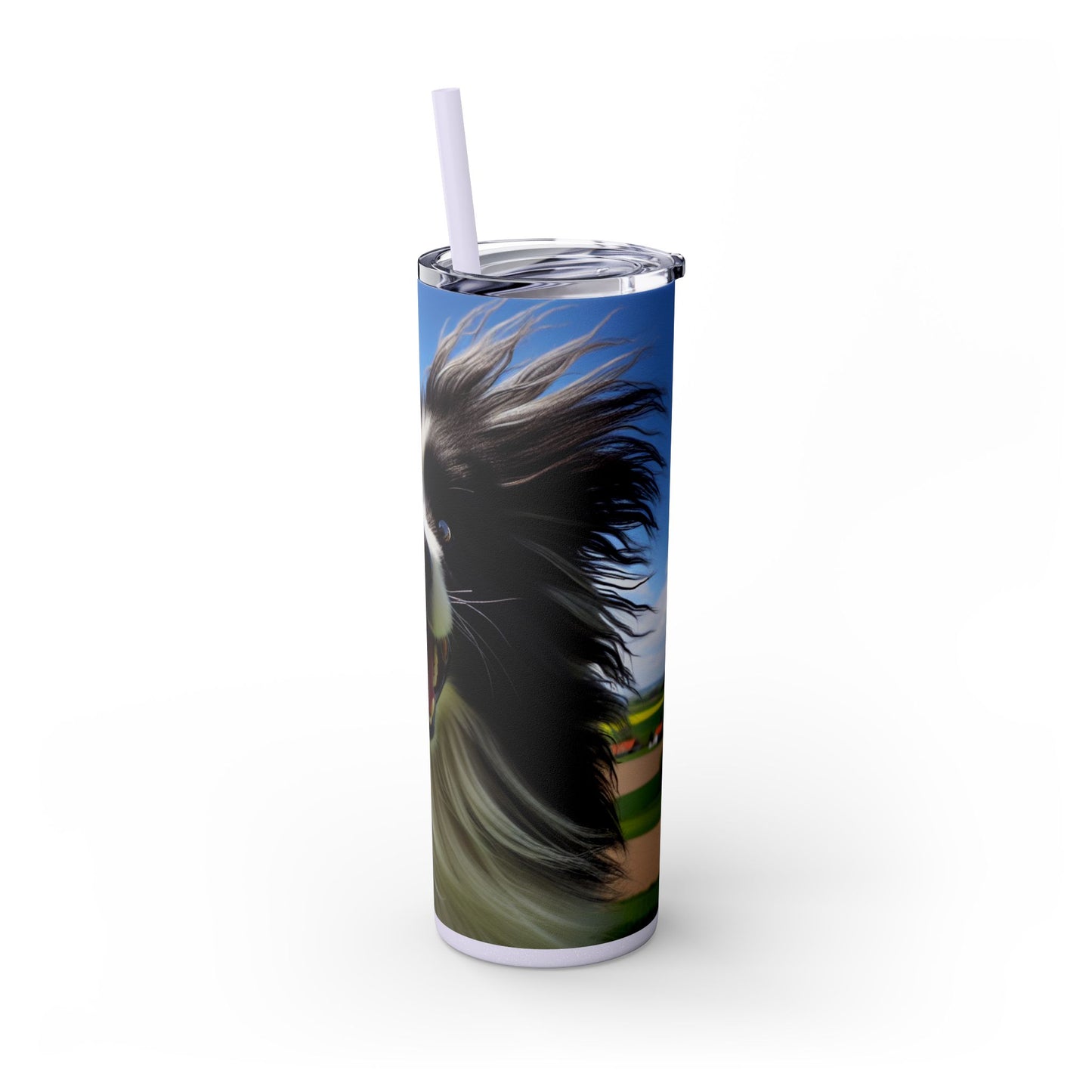 Portuguese Sheepdog Tumbler with Straw, 20oz