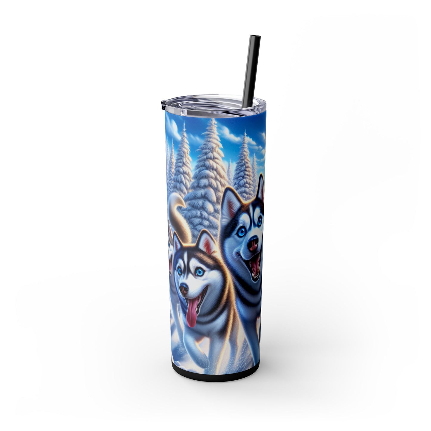 Siberian Husky Tumbler with Straw, 20oz