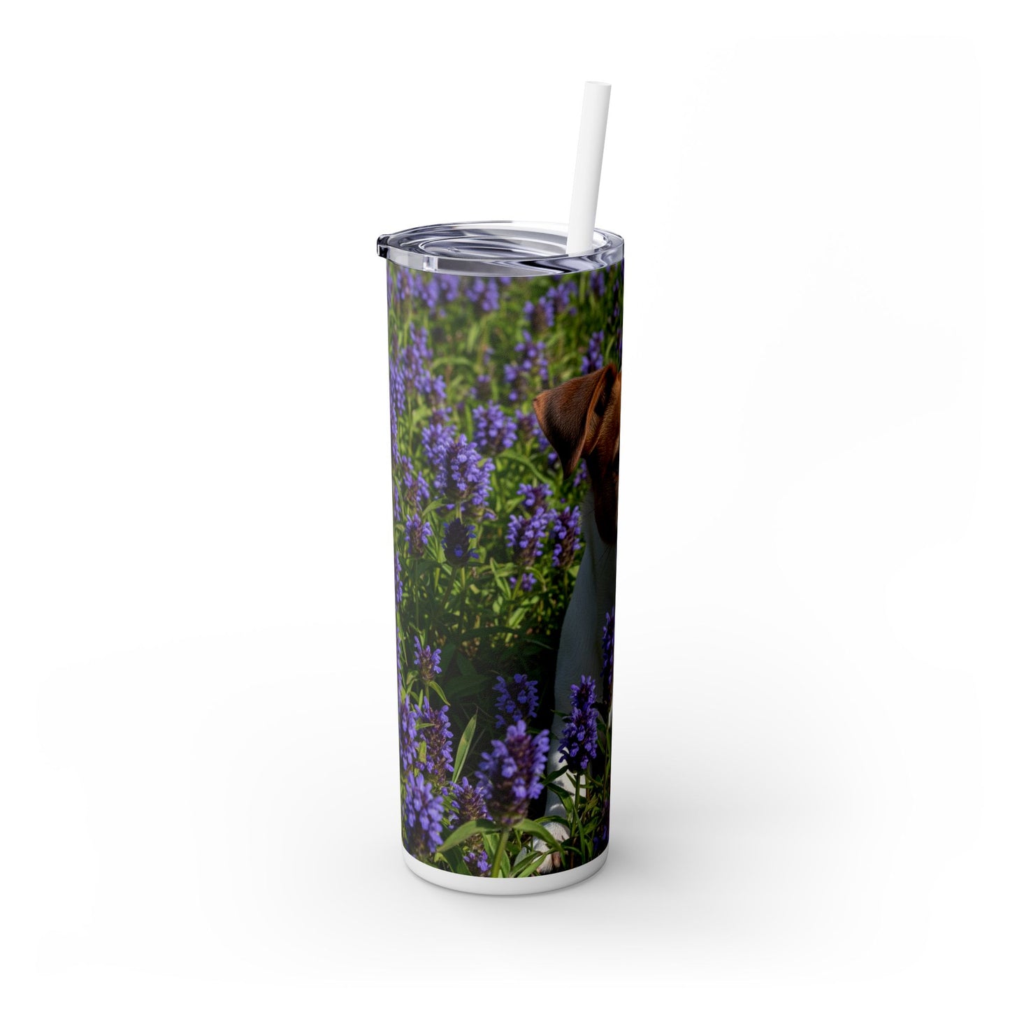 Jack Russell Terrier Tumbler with Straw, 20oz