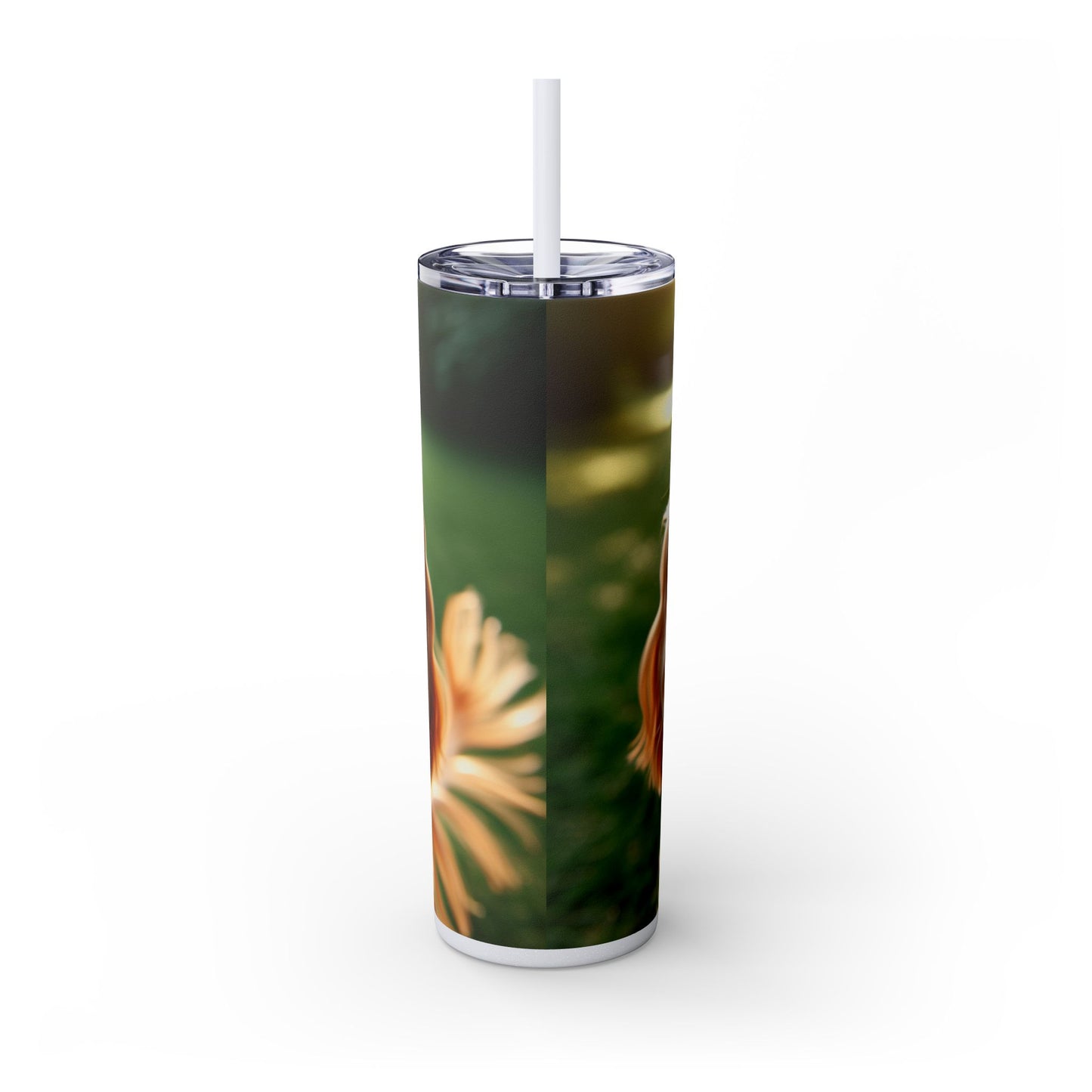 English Cocker Spaniel Skinny Tumbler with Straw, 20oz