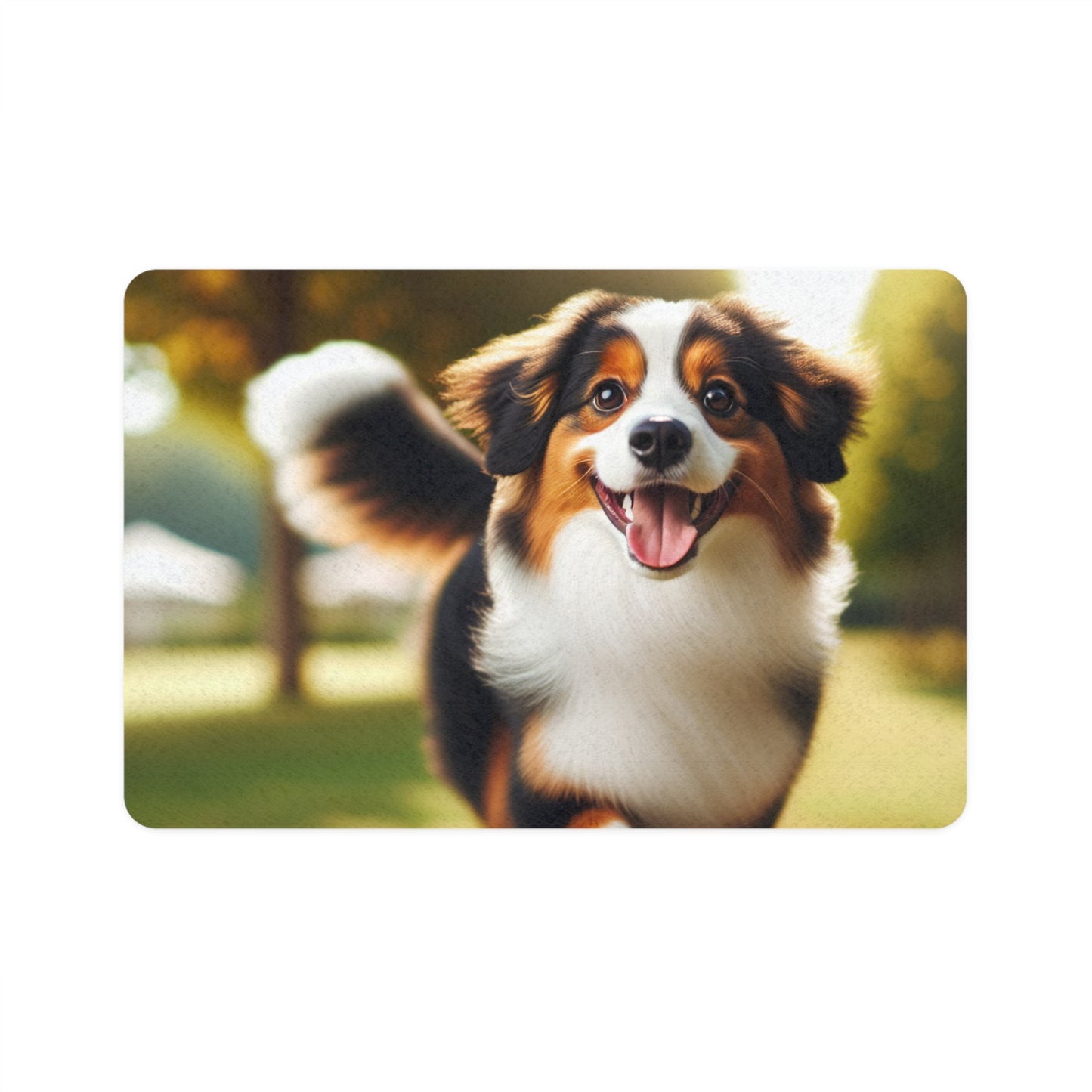 Pet Food Mat (12x18) - Miniature American Shepherd