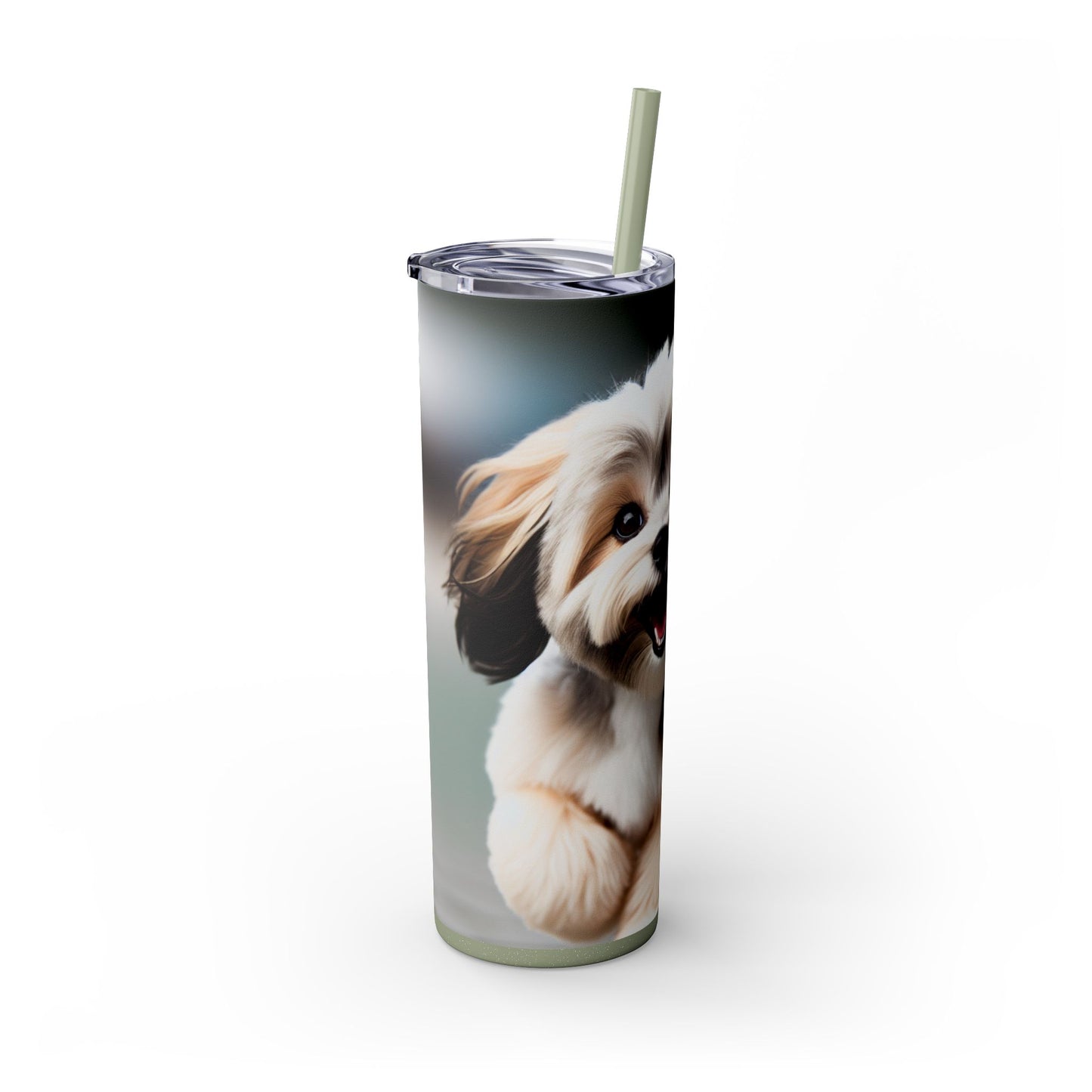 Lowchen Tumbler with Straw, 20oz