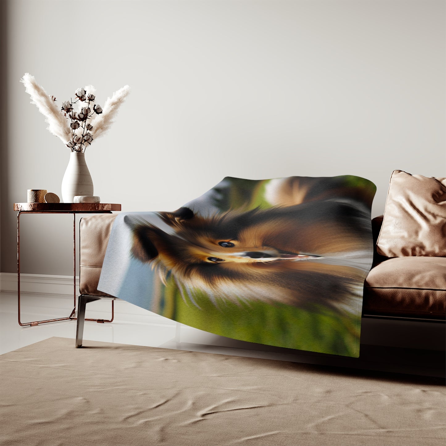 Shetland Sheepdog Sweatshirt Blanket