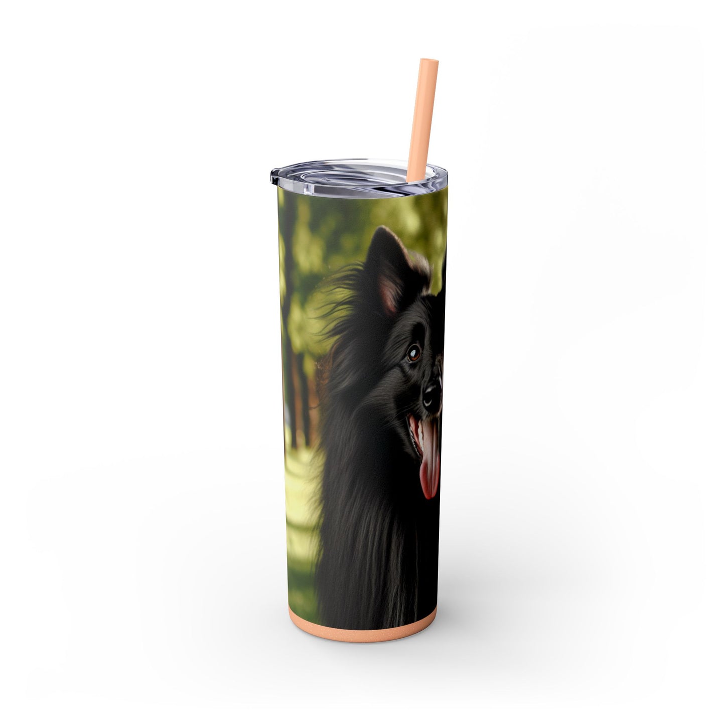 Belgian Shepherd Dog Groenendael Tumbler with Straw, 20oz